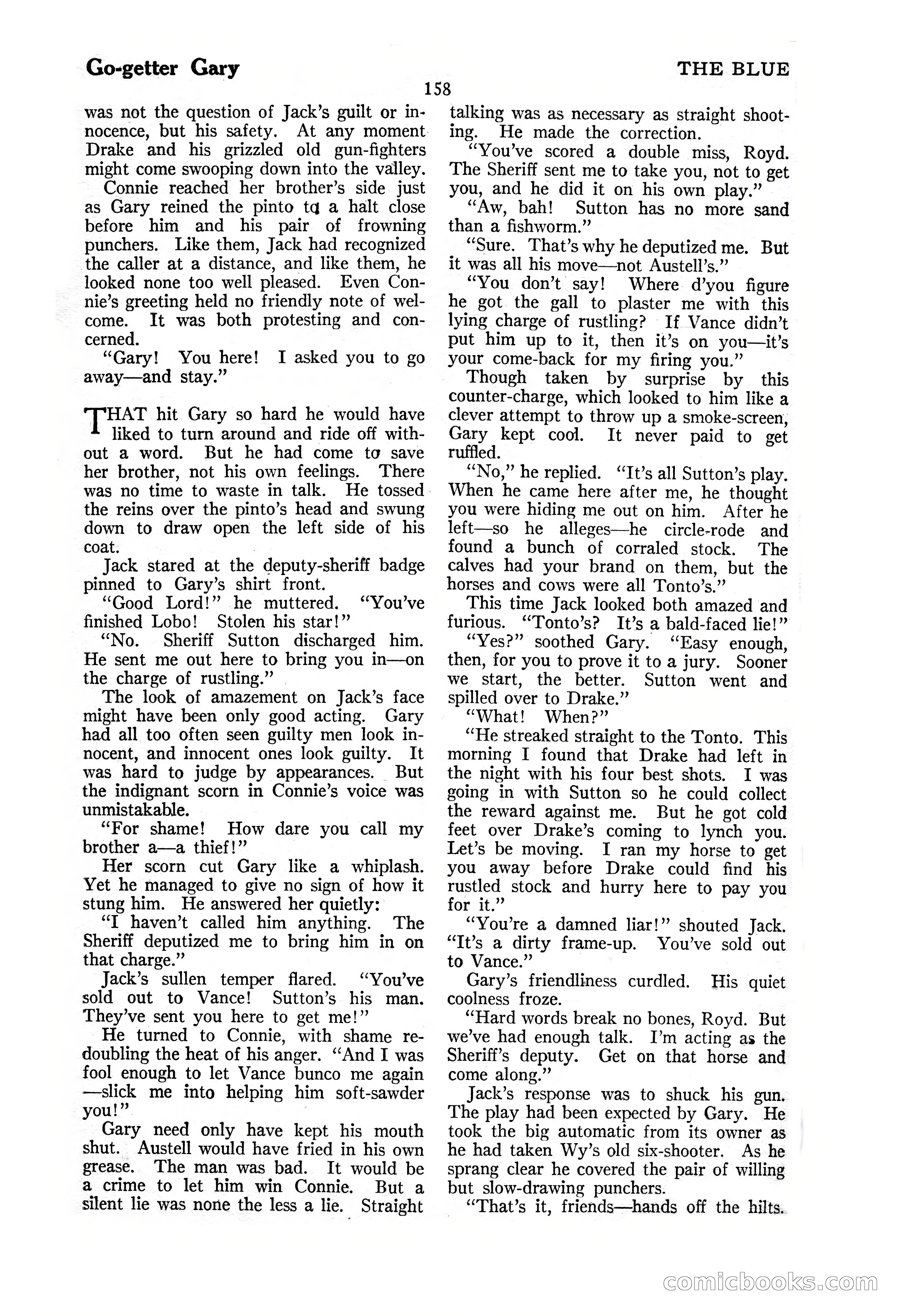 The Illustrated Blue Book Magazine, November 1926 — page 160 of 208