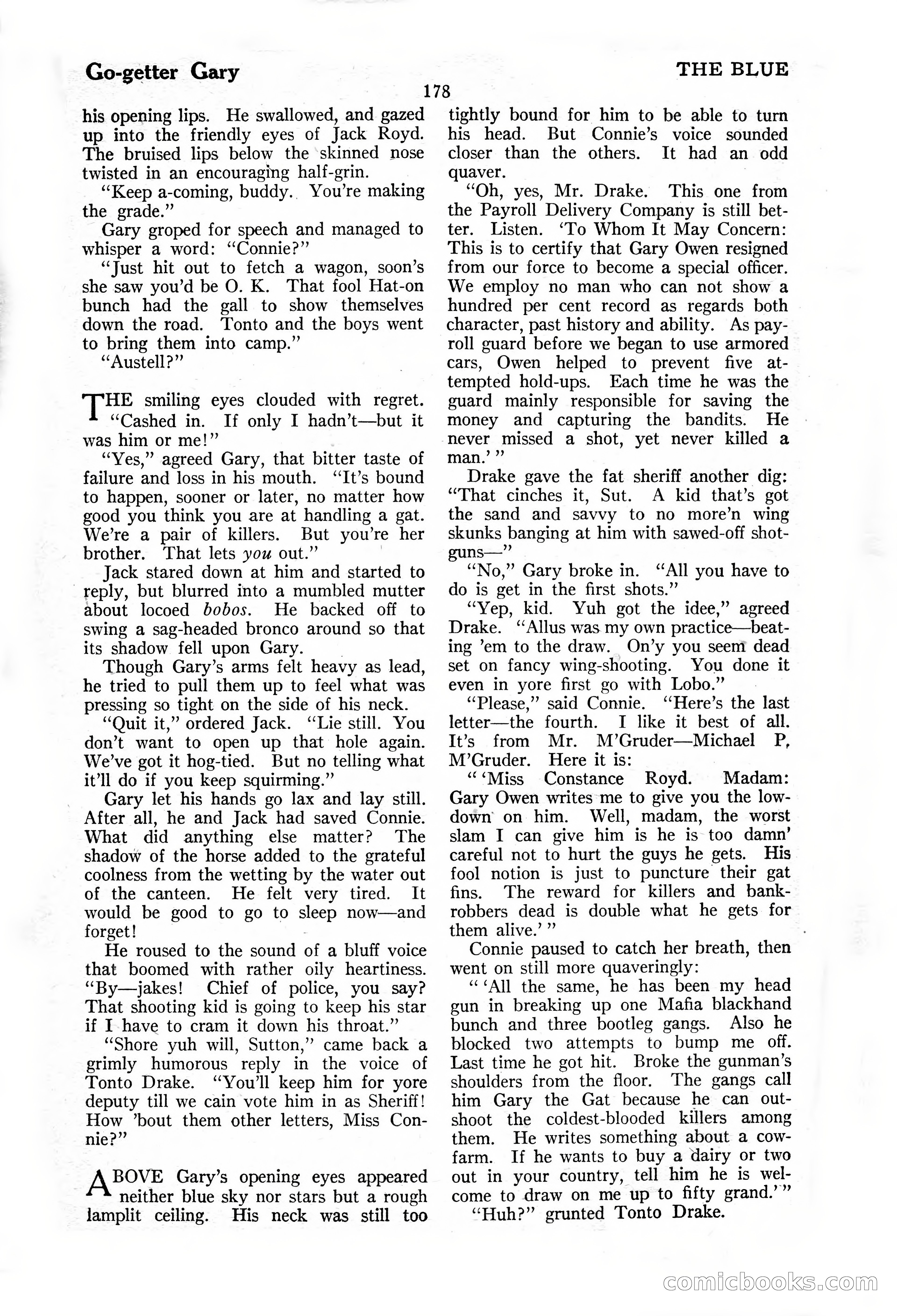 The Illustrated Blue Book Magazine, November 1926 — page 180 of 208