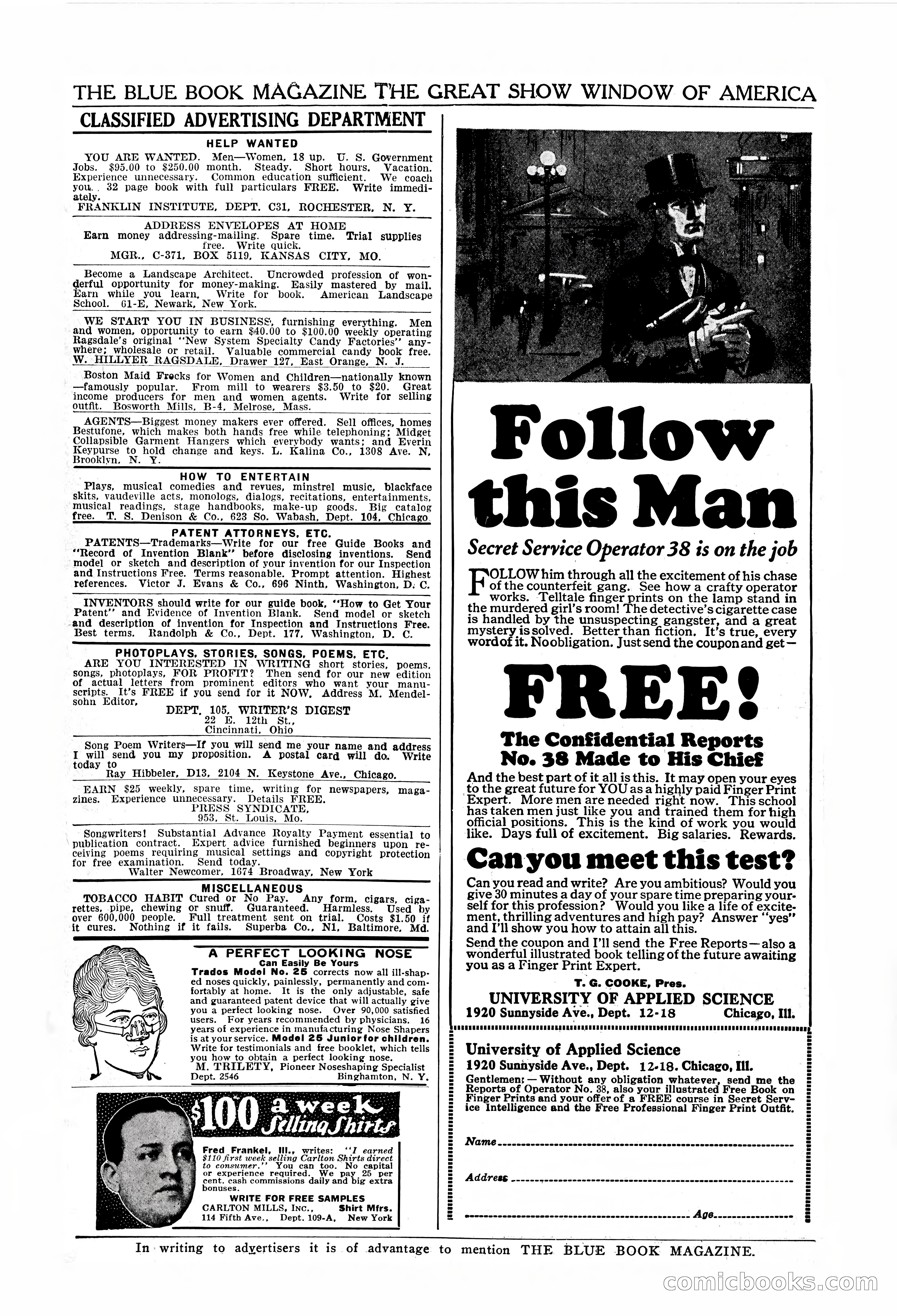 The Illustrated Blue Book Magazine, November 1926 — page 201 of 208