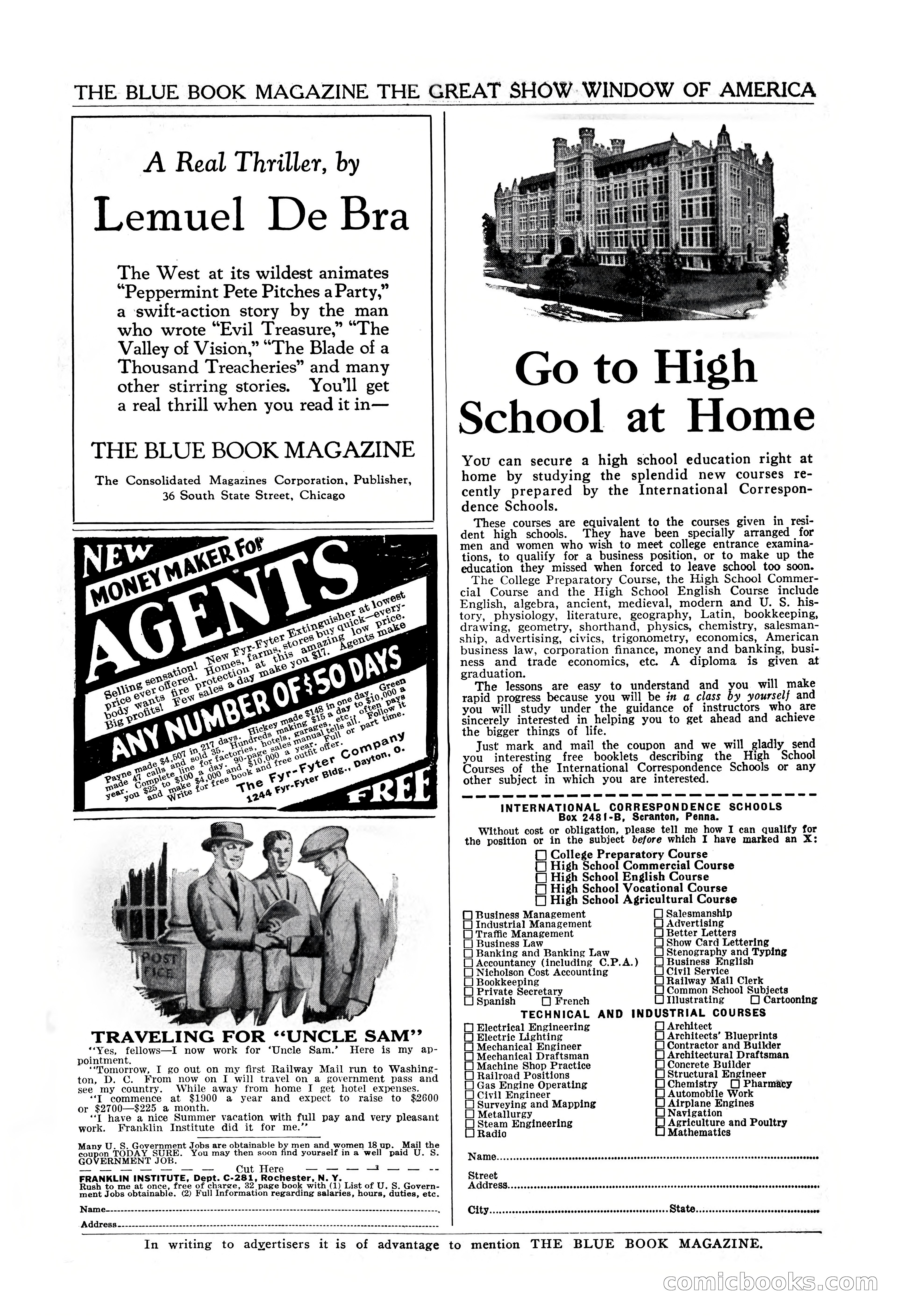 The Illustrated Blue Book Magazine, November 1926 — page 203 of 208