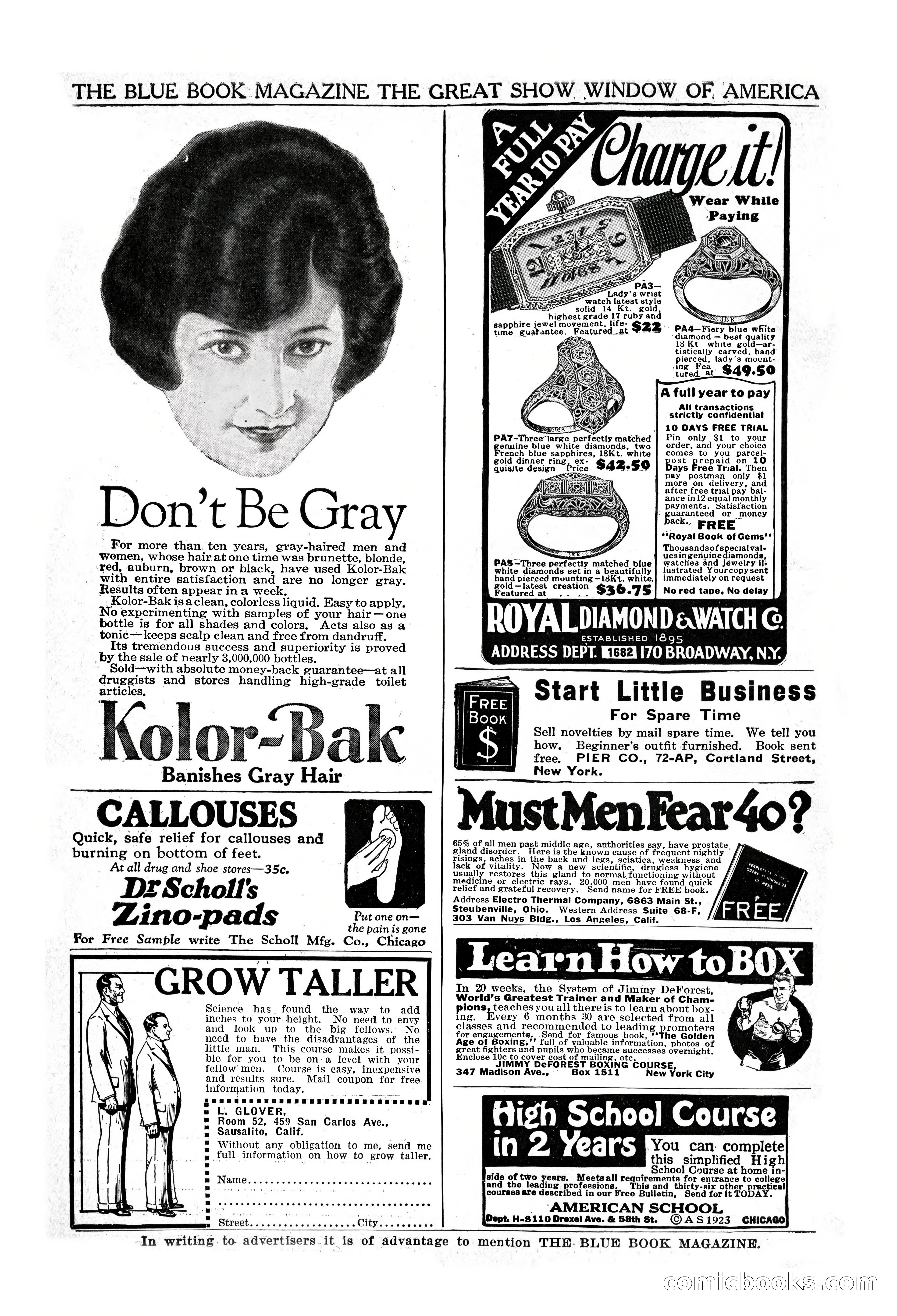The Illustrated Blue Book Magazine, November 1926 — page 204 of 208