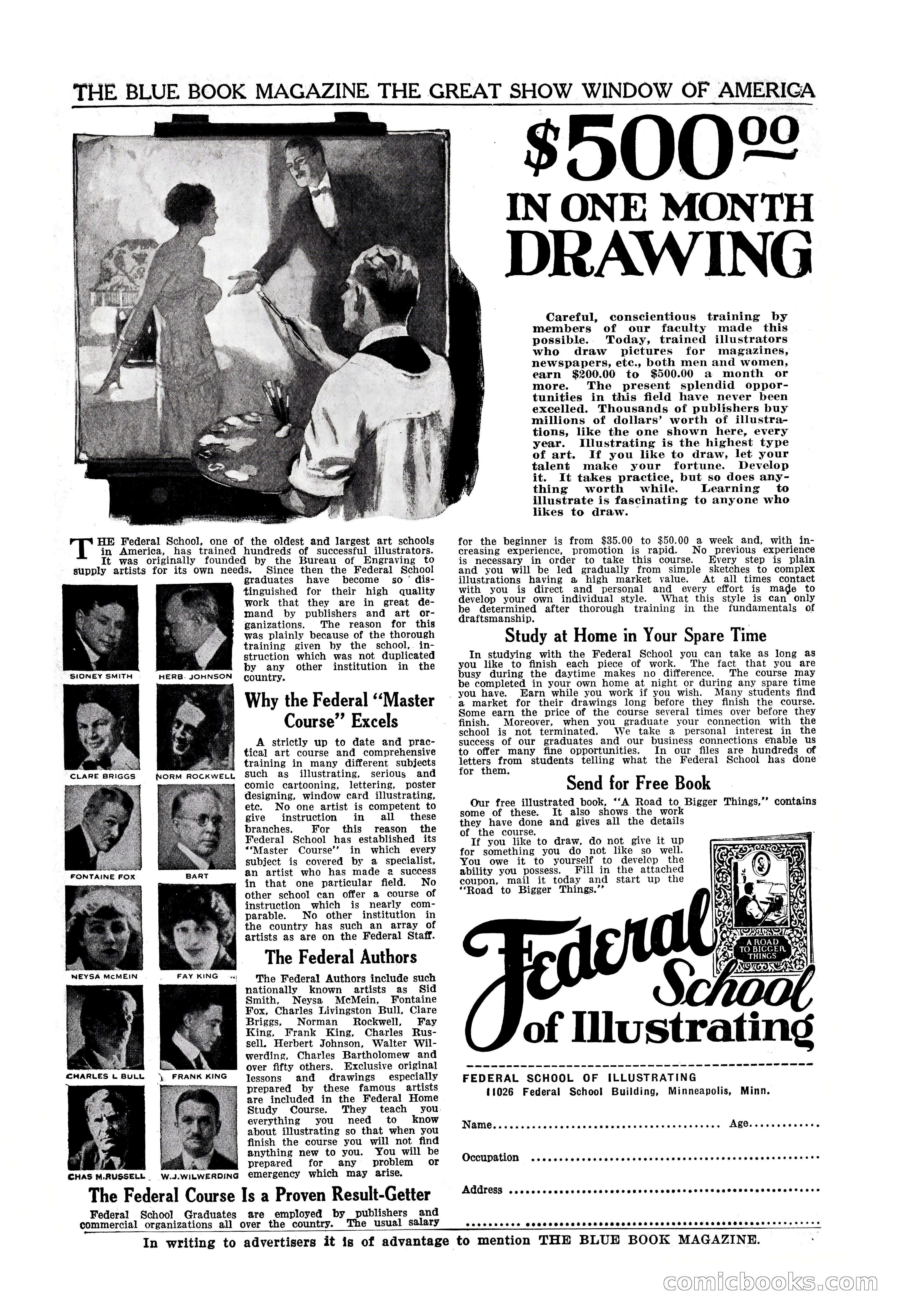The Illustrated Blue Book Magazine, November 1926 — page 205 of 208