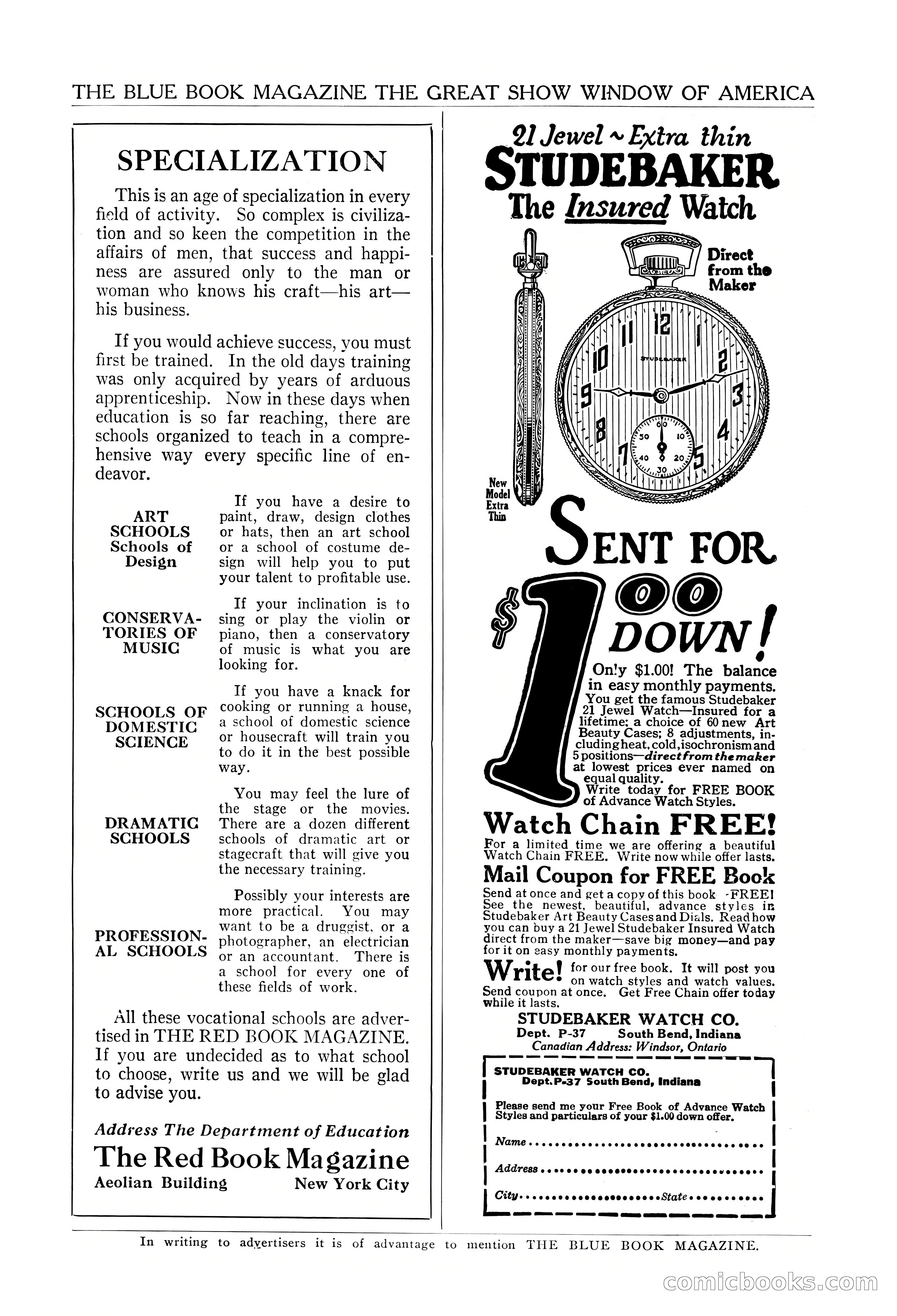 The Illustrated Blue Book Magazine, November 1926 — page 207 of 208