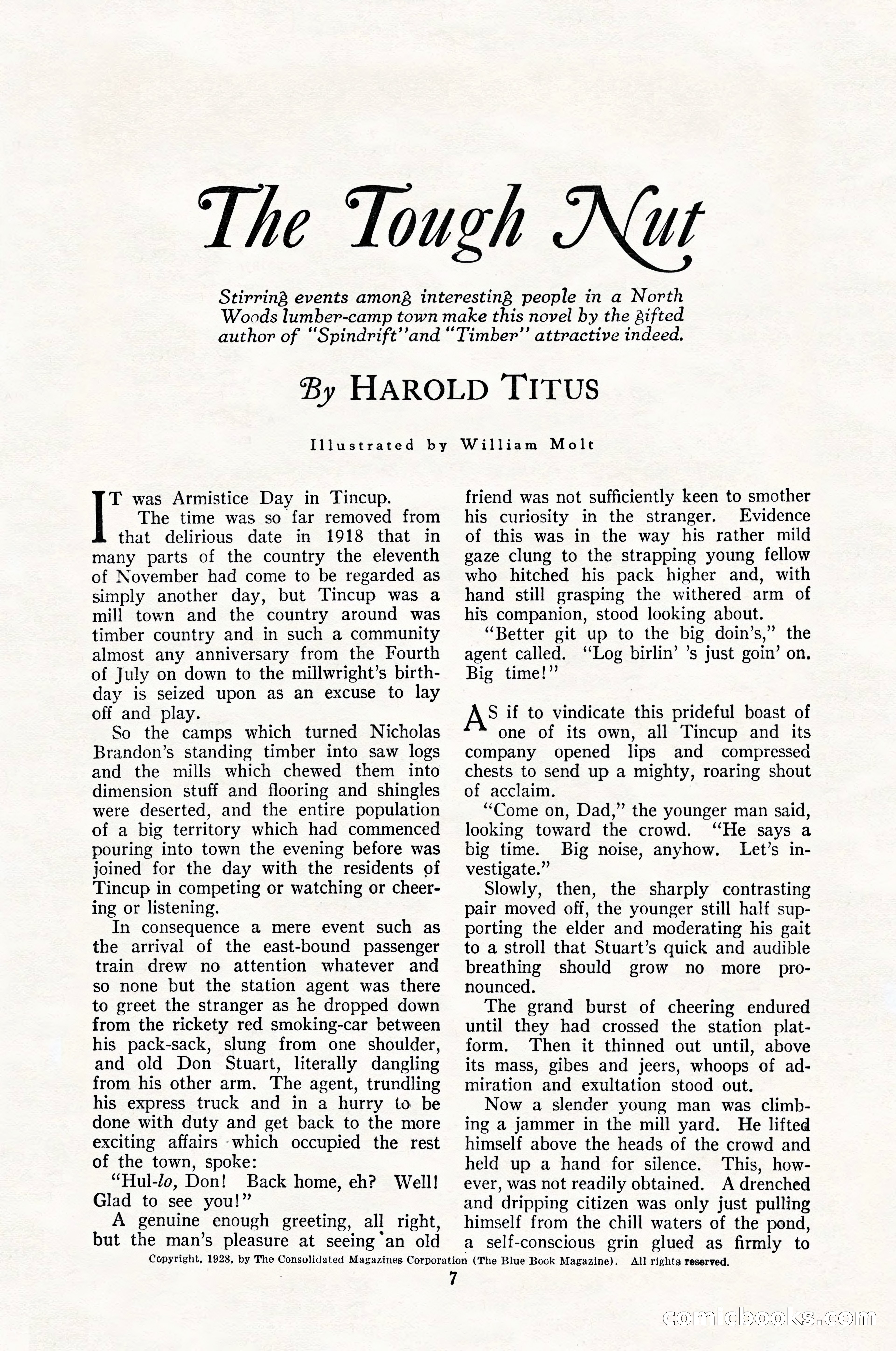The Illustrated Blue Book Magazine, February 1928 — page 9 of 200