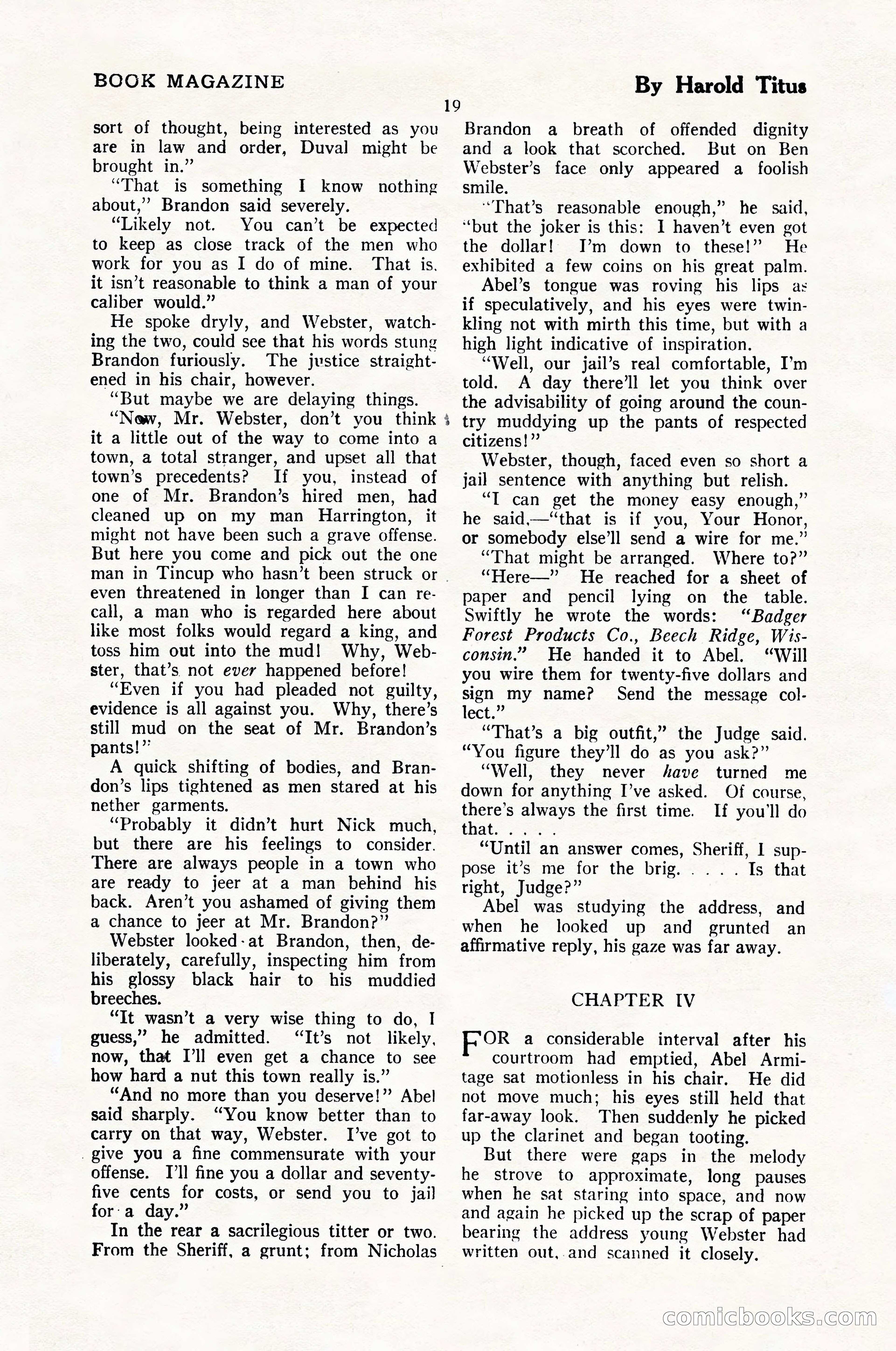 The Illustrated Blue Book Magazine, February 1928 — page 21 of 200