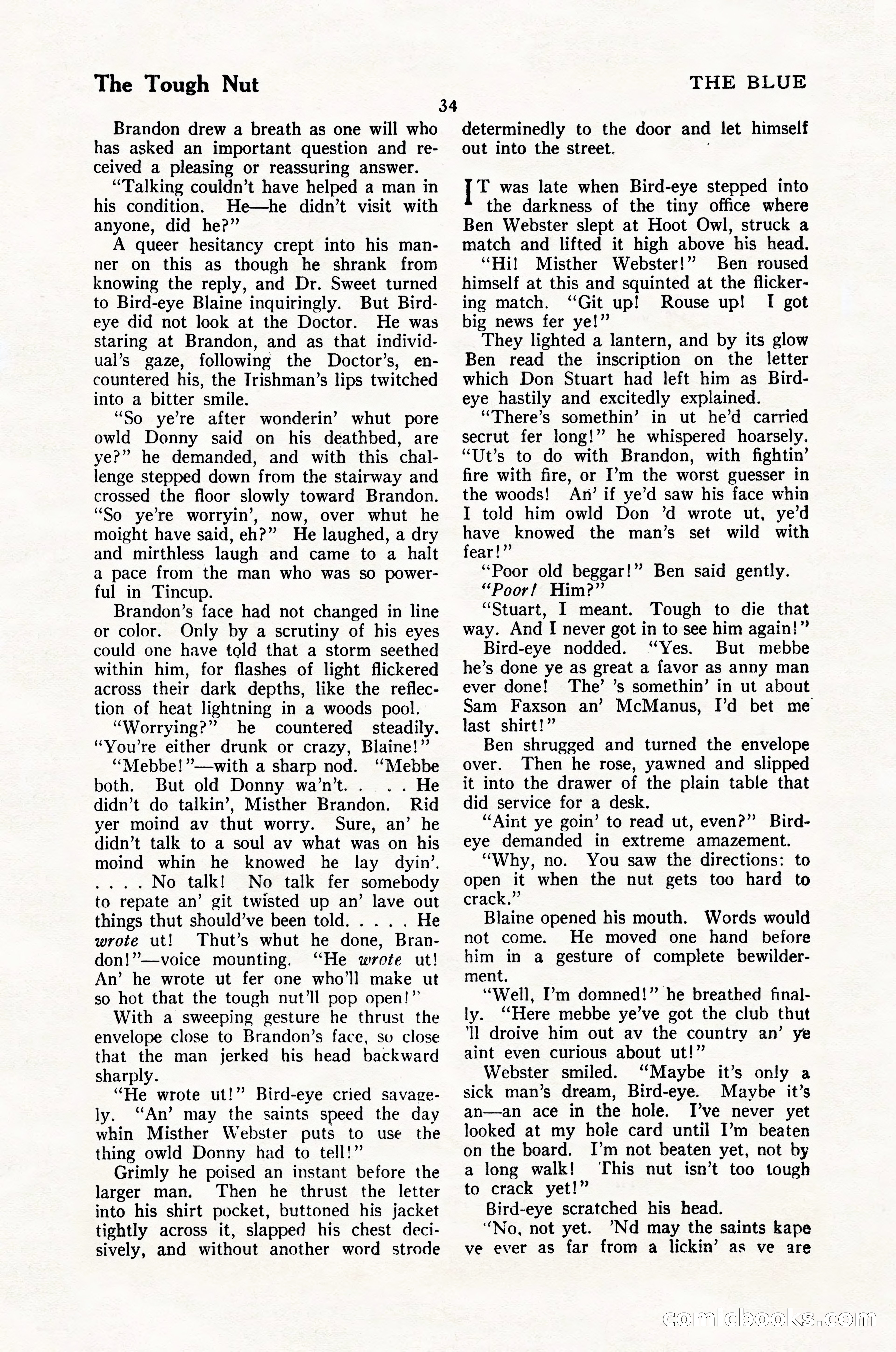 The Illustrated Blue Book Magazine, February 1928 — page 36 of 200