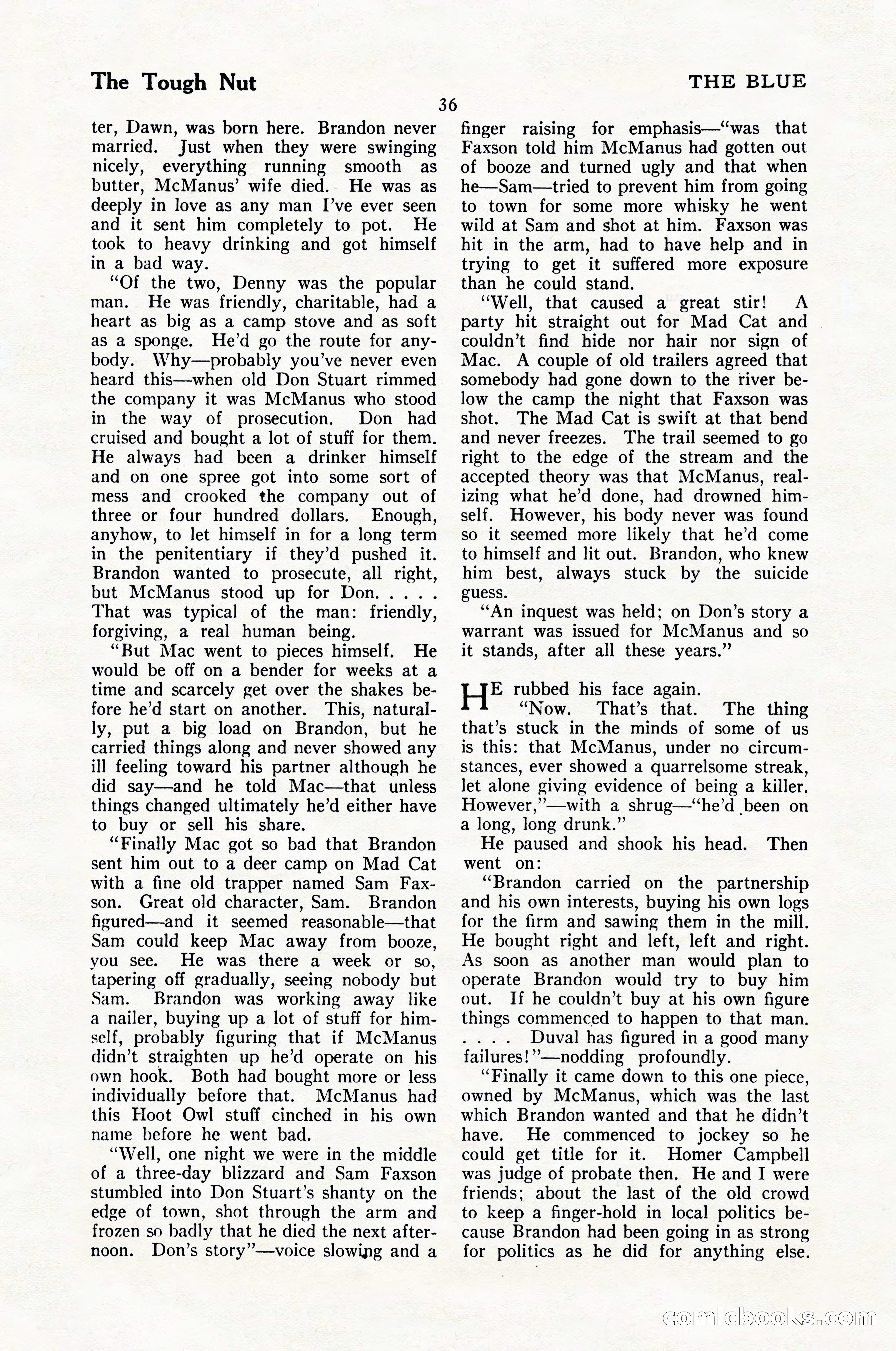The Illustrated Blue Book Magazine, February 1928 — page 38 of 200