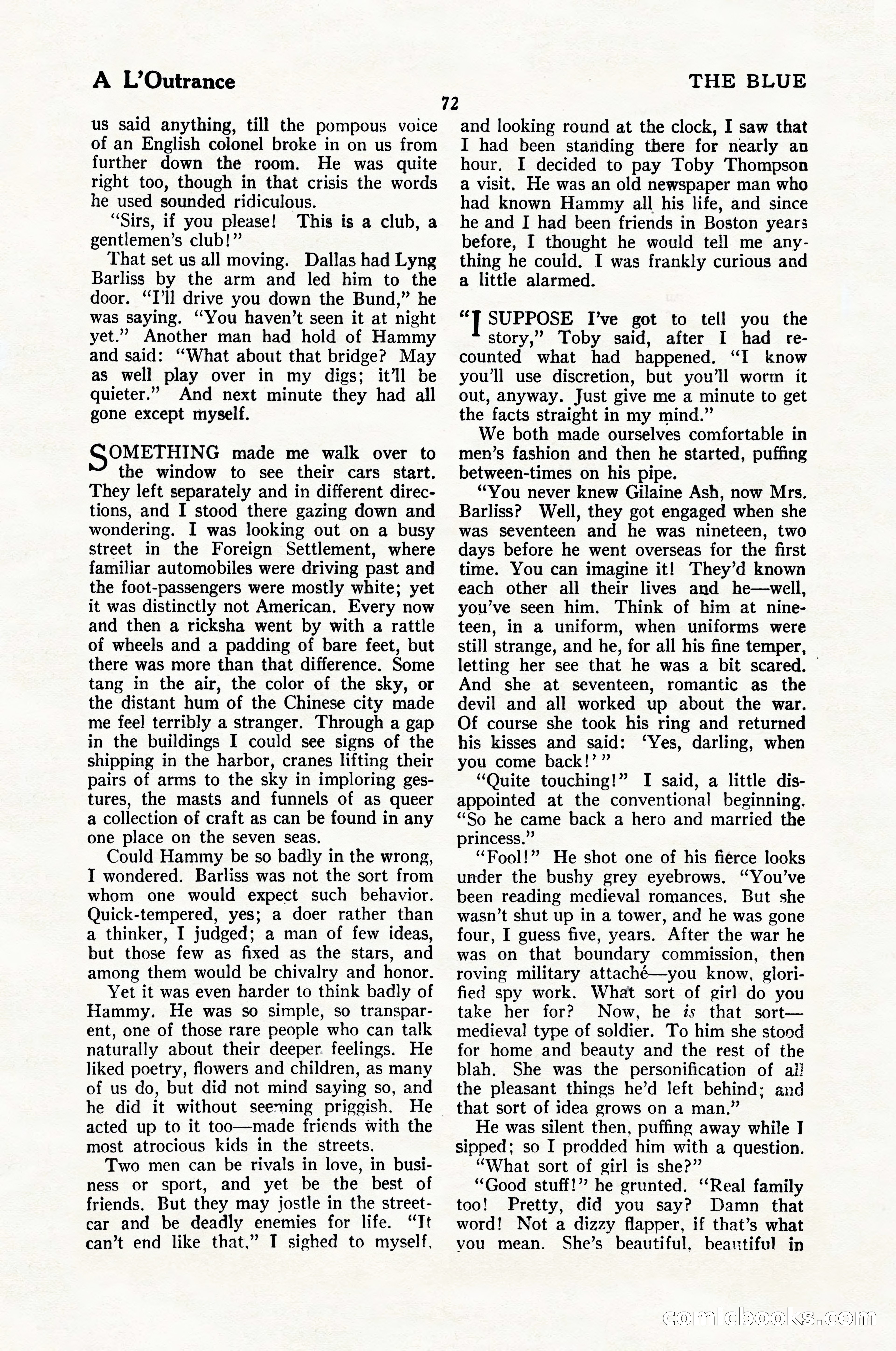 The Illustrated Blue Book Magazine, February 1928 — page 74 of 200
