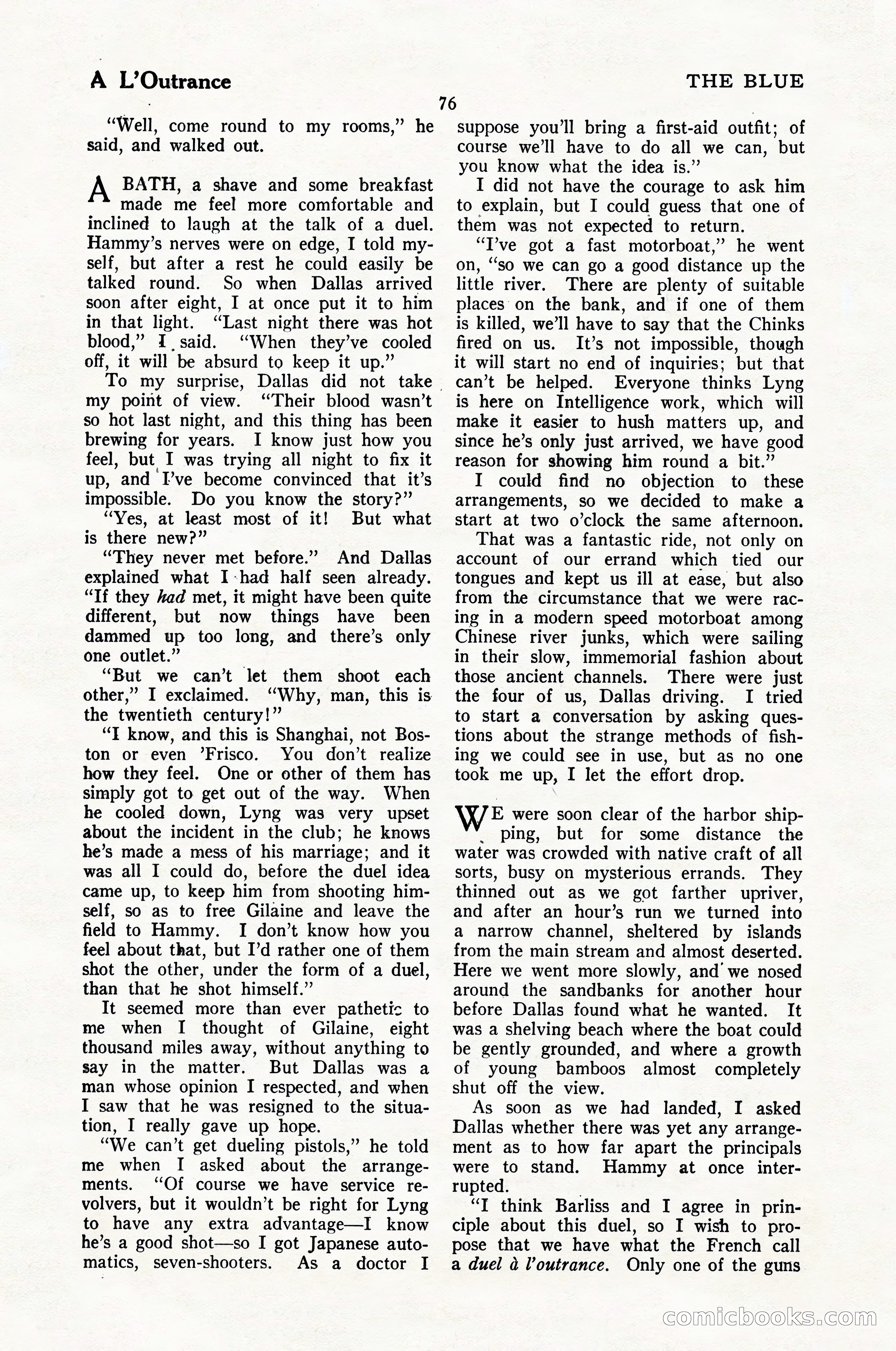 The Illustrated Blue Book Magazine, February 1928 — page 78 of 200