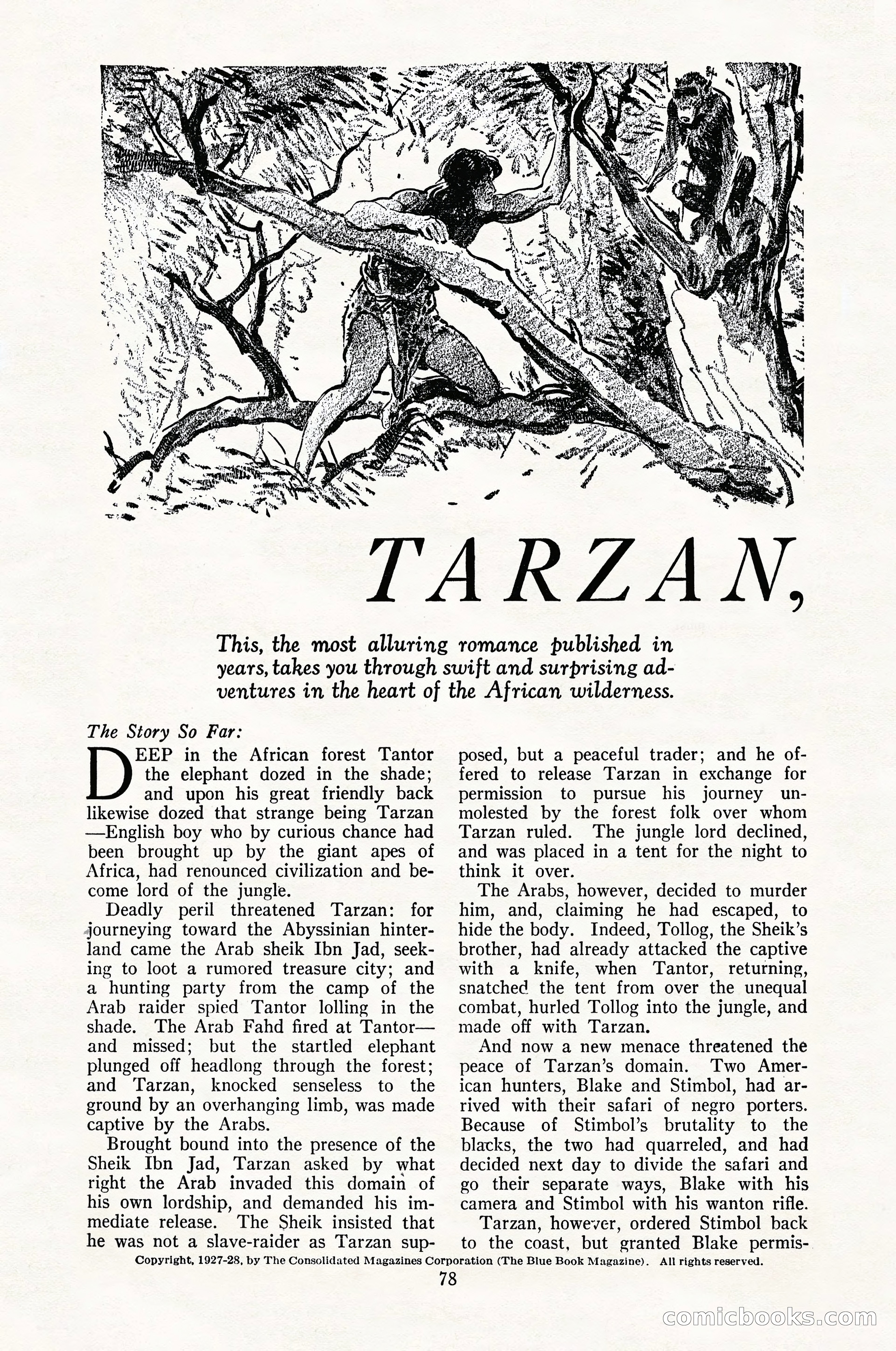 The Illustrated Blue Book Magazine, February 1928 — page 80 of 200