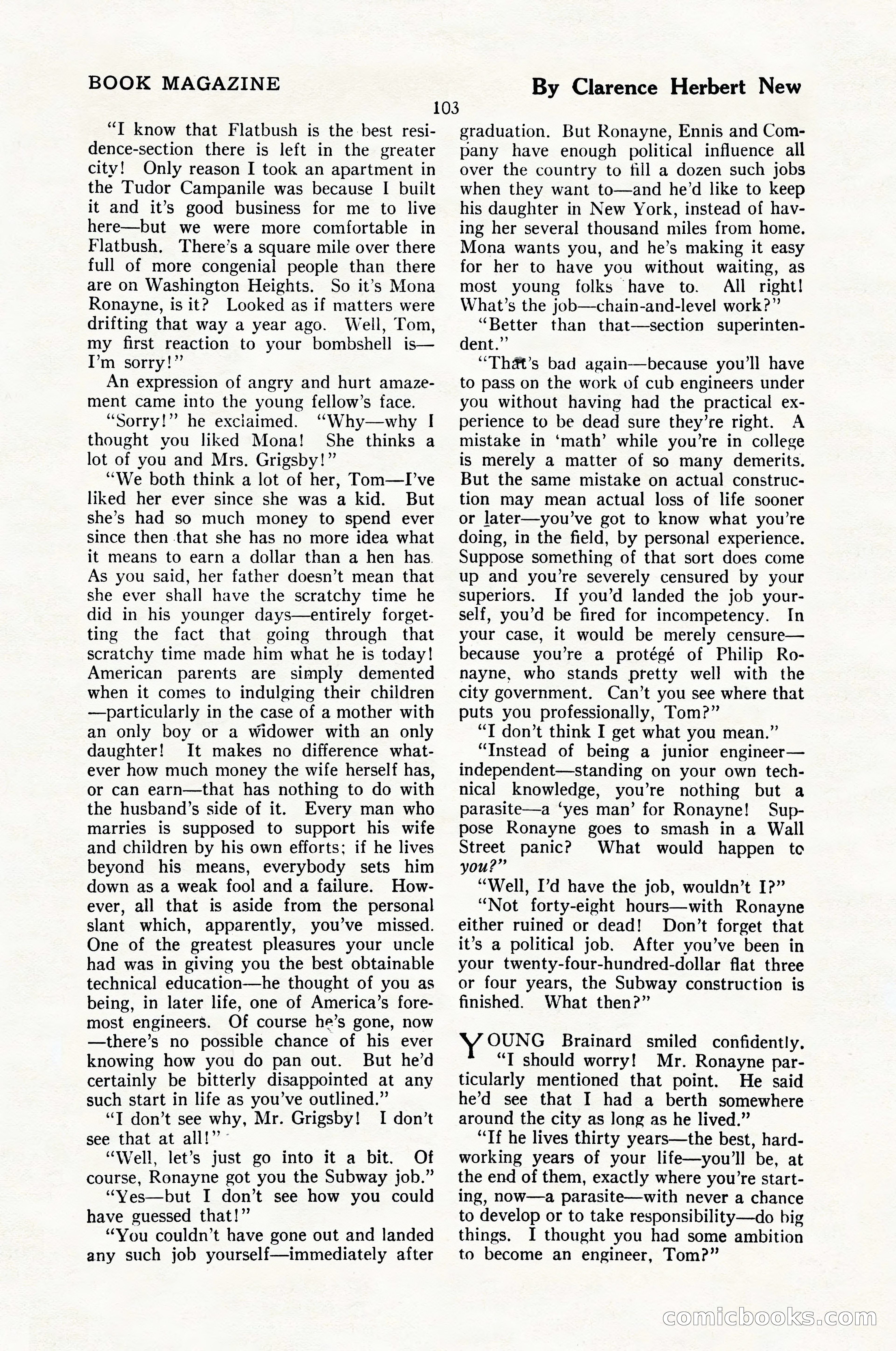 The Illustrated Blue Book Magazine, February 1928 — page 105 of 200