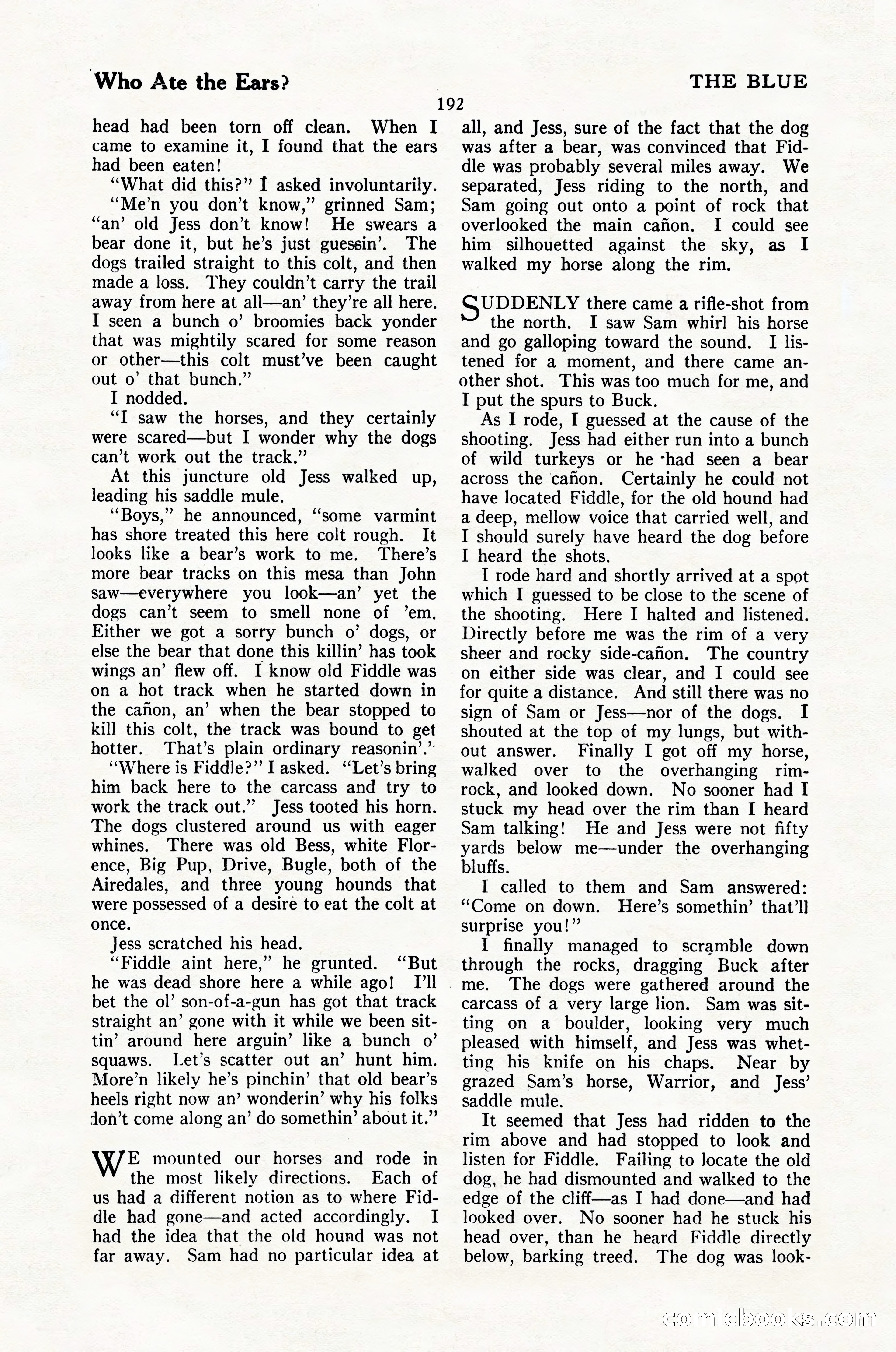 The Illustrated Blue Book Magazine, February 1928 — page 194 of 200