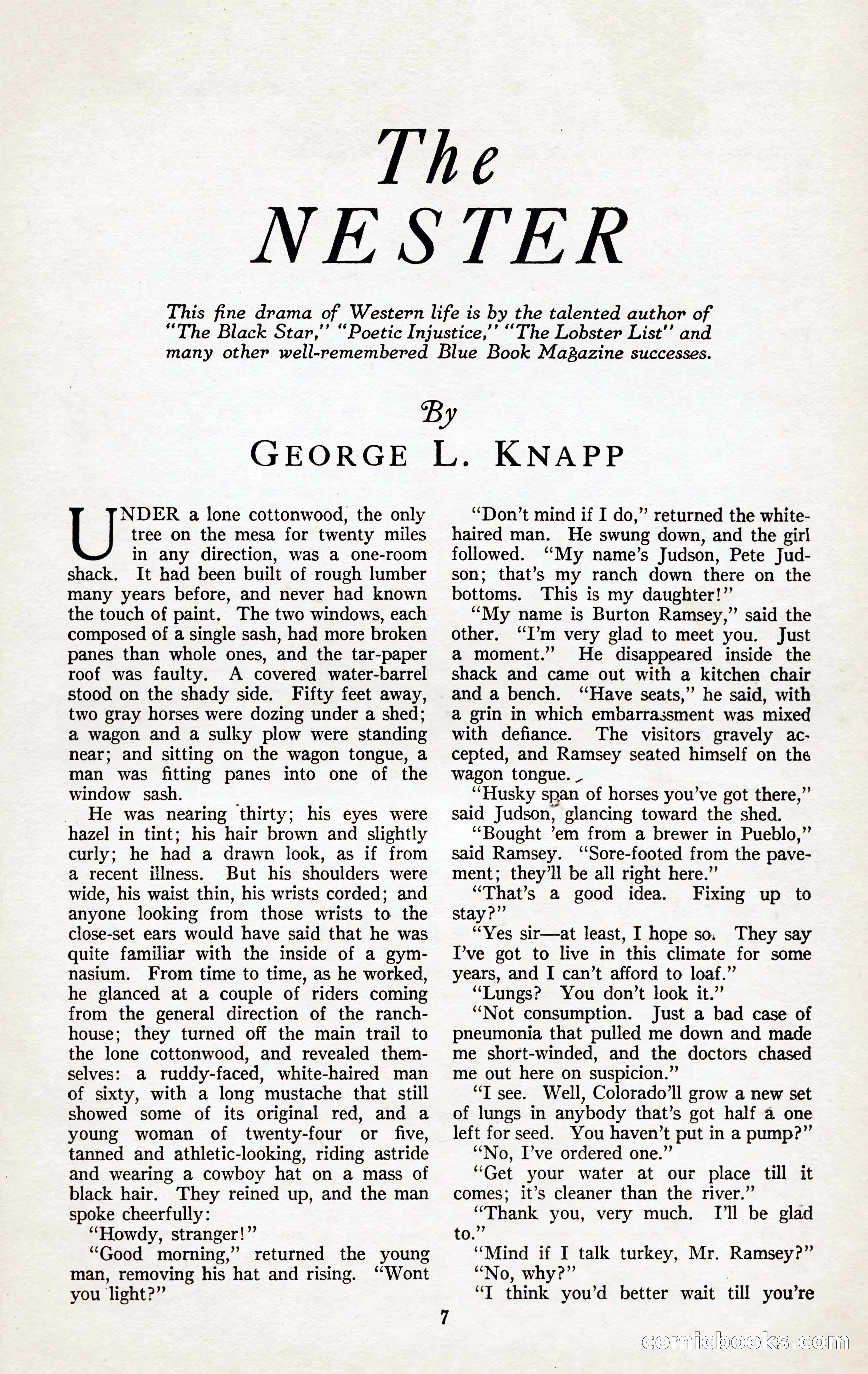 The Illustrated Blue Book Magazine, January 1927 — page 9 of 208