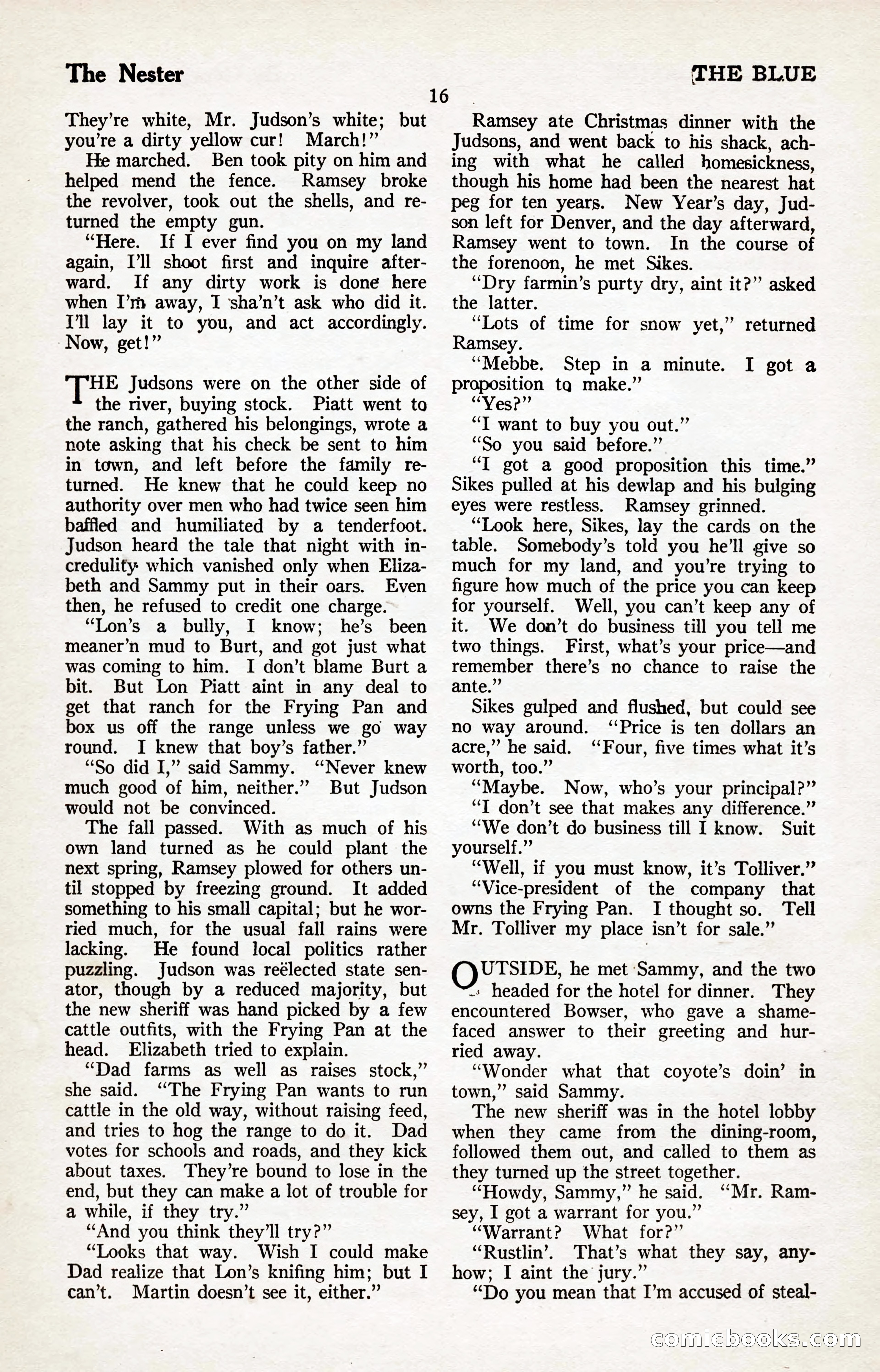 The Illustrated Blue Book Magazine, January 1927 — page 18 of 208