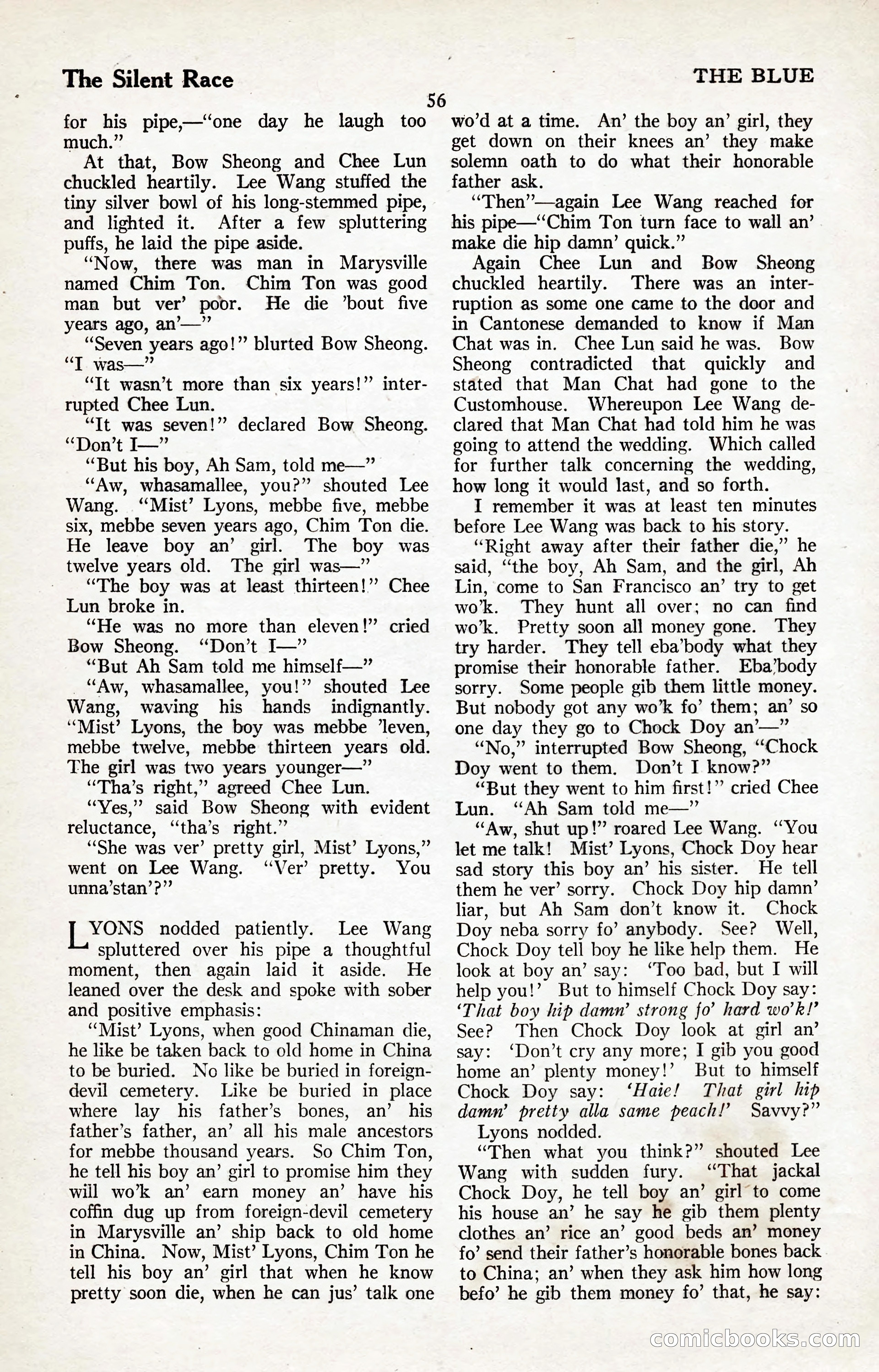 The Illustrated Blue Book Magazine, January 1927 — page 58 of 208