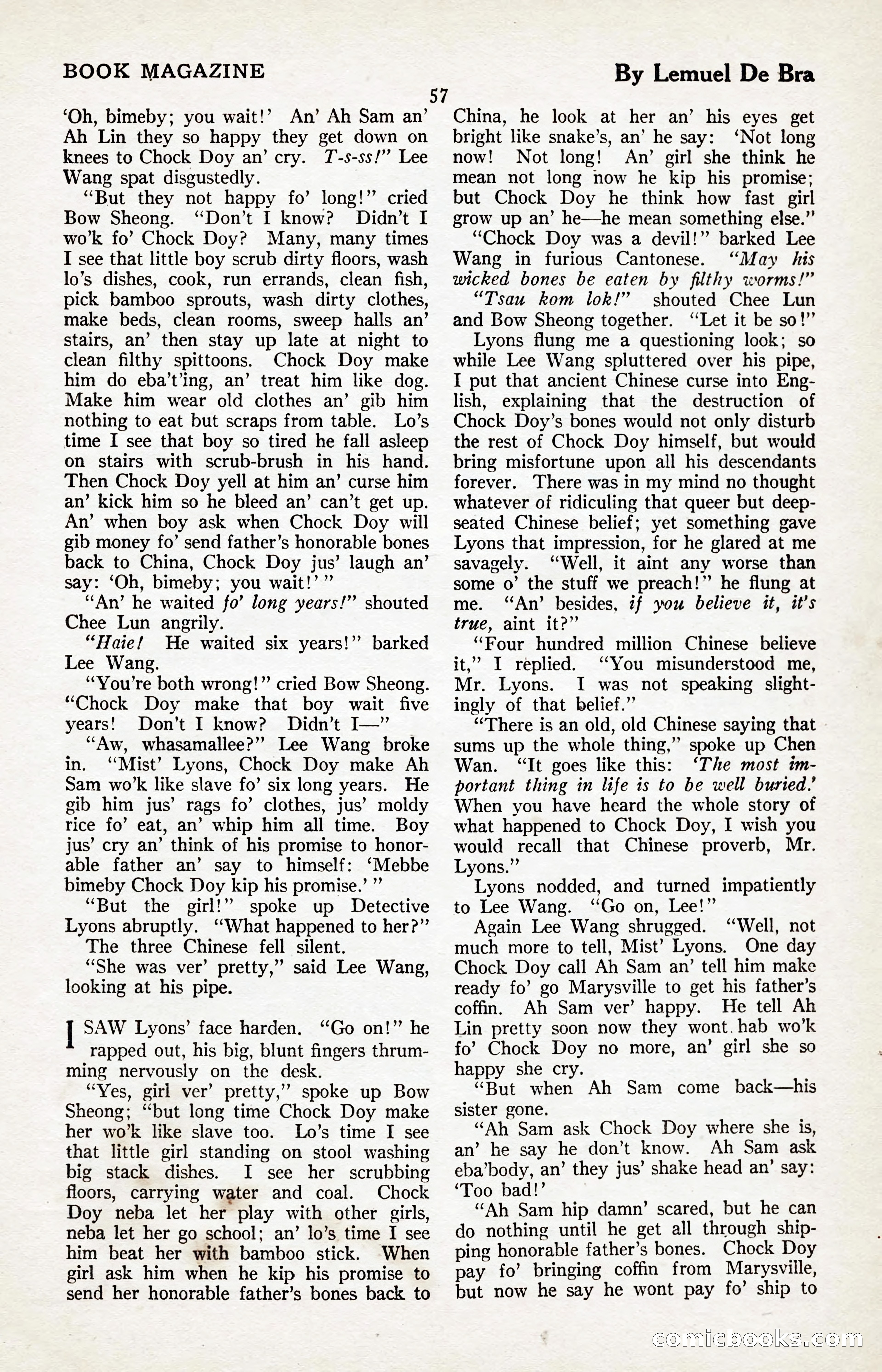 The Illustrated Blue Book Magazine, January 1927 — page 59 of 208