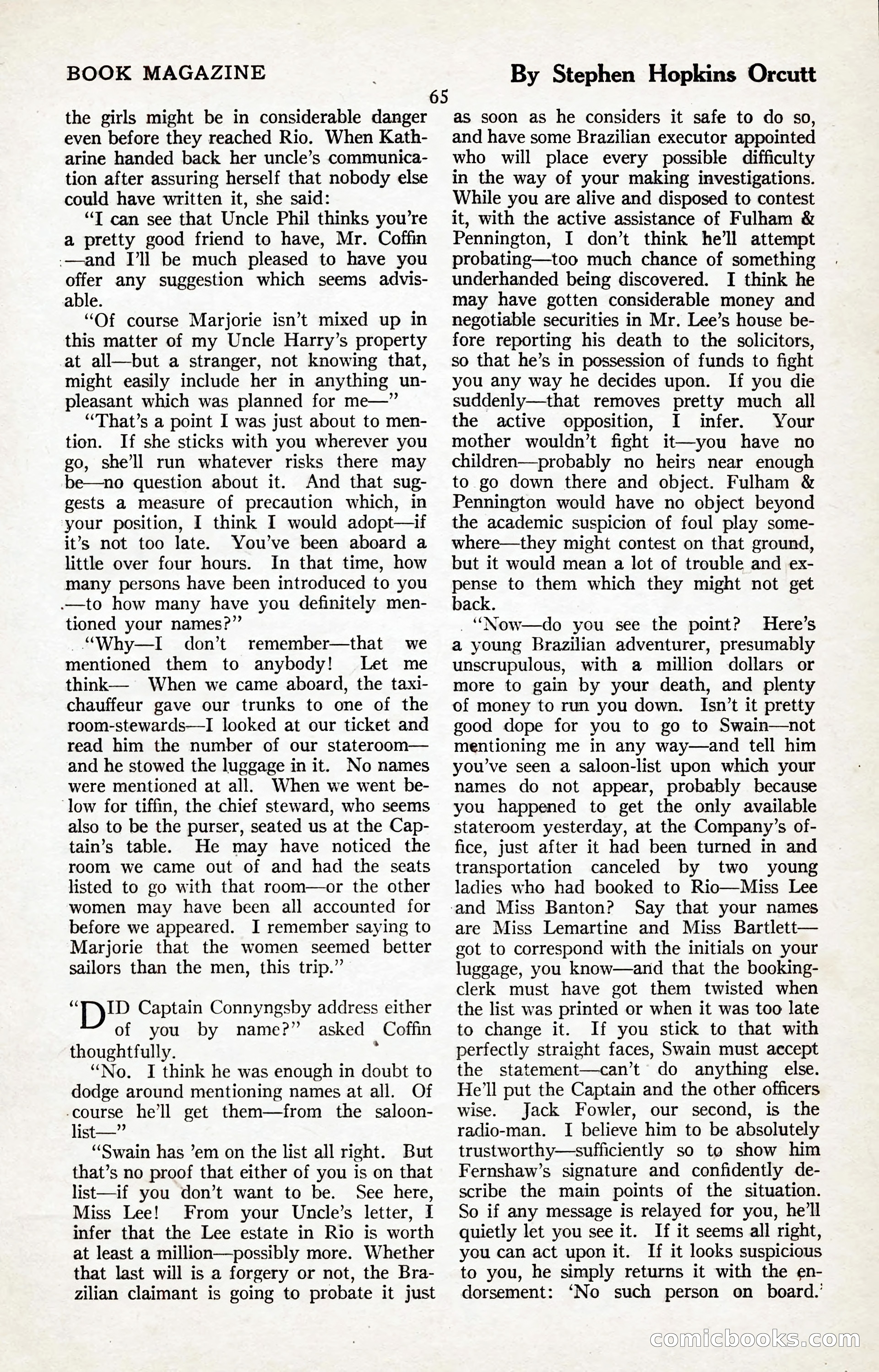 The Illustrated Blue Book Magazine, January 1927 — page 67 of 208