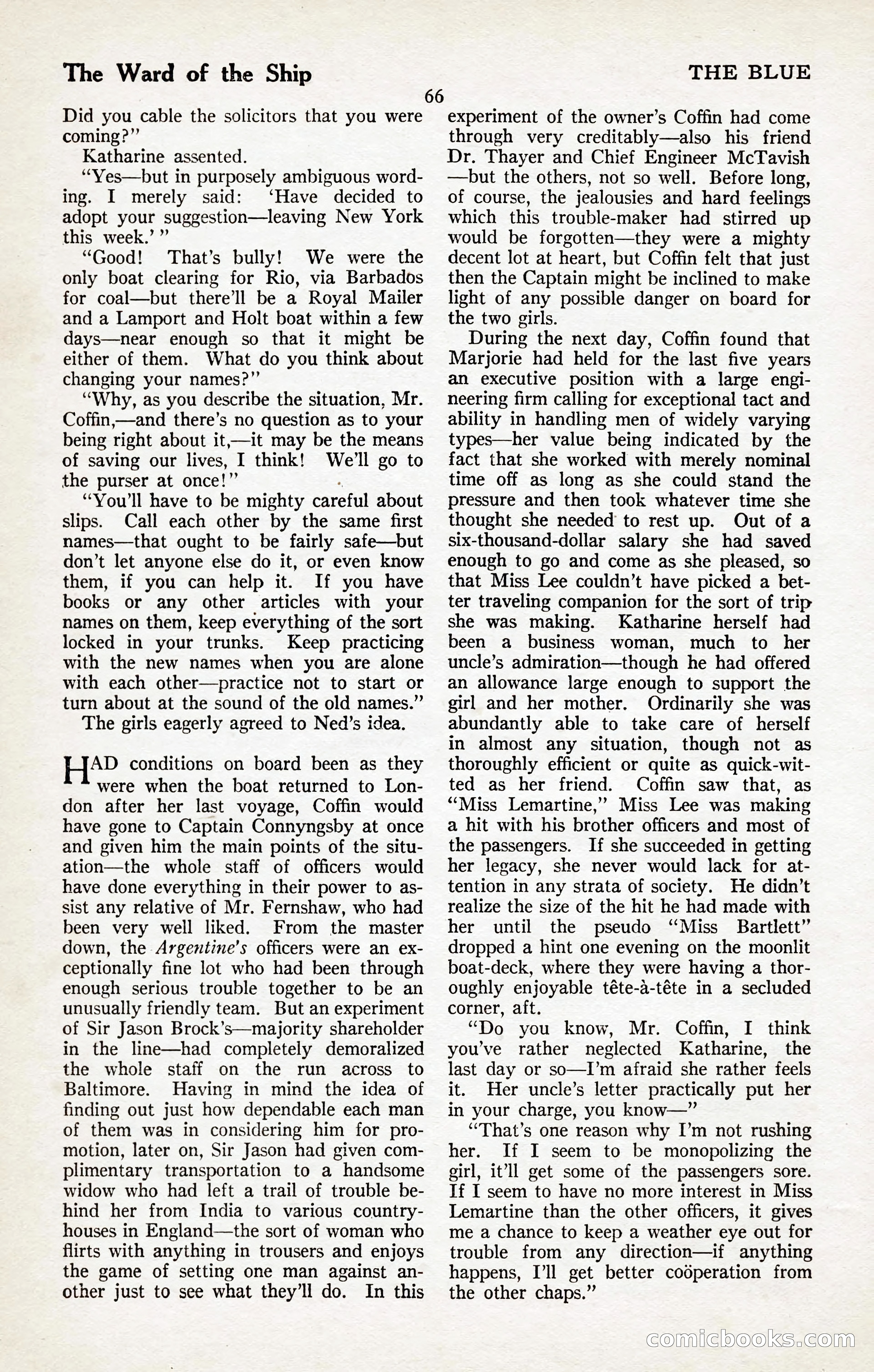 The Illustrated Blue Book Magazine, January 1927 — page 68 of 208