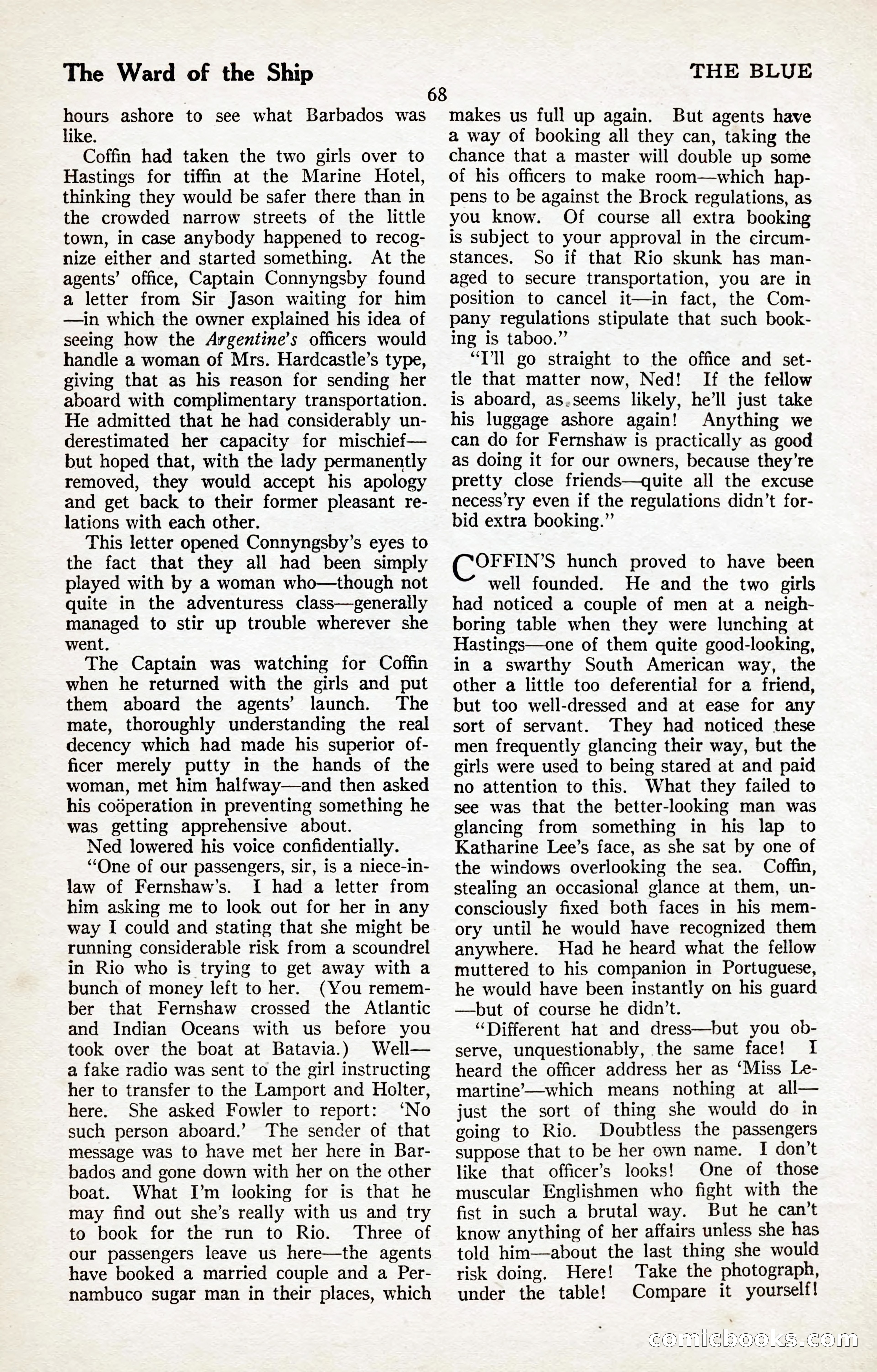 The Illustrated Blue Book Magazine, January 1927 — page 70 of 208