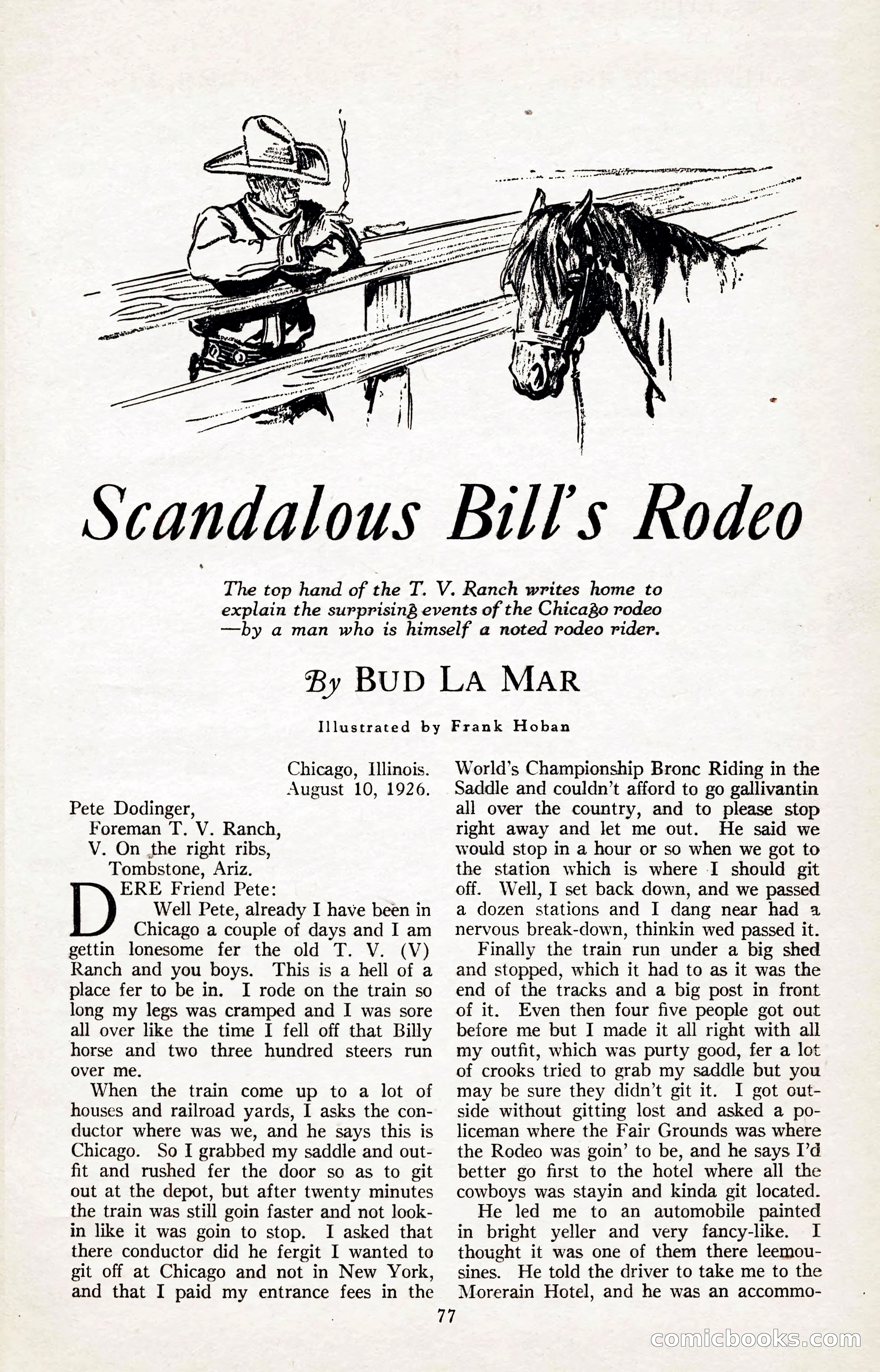 The Illustrated Blue Book Magazine, January 1927 — page 79 of 208
