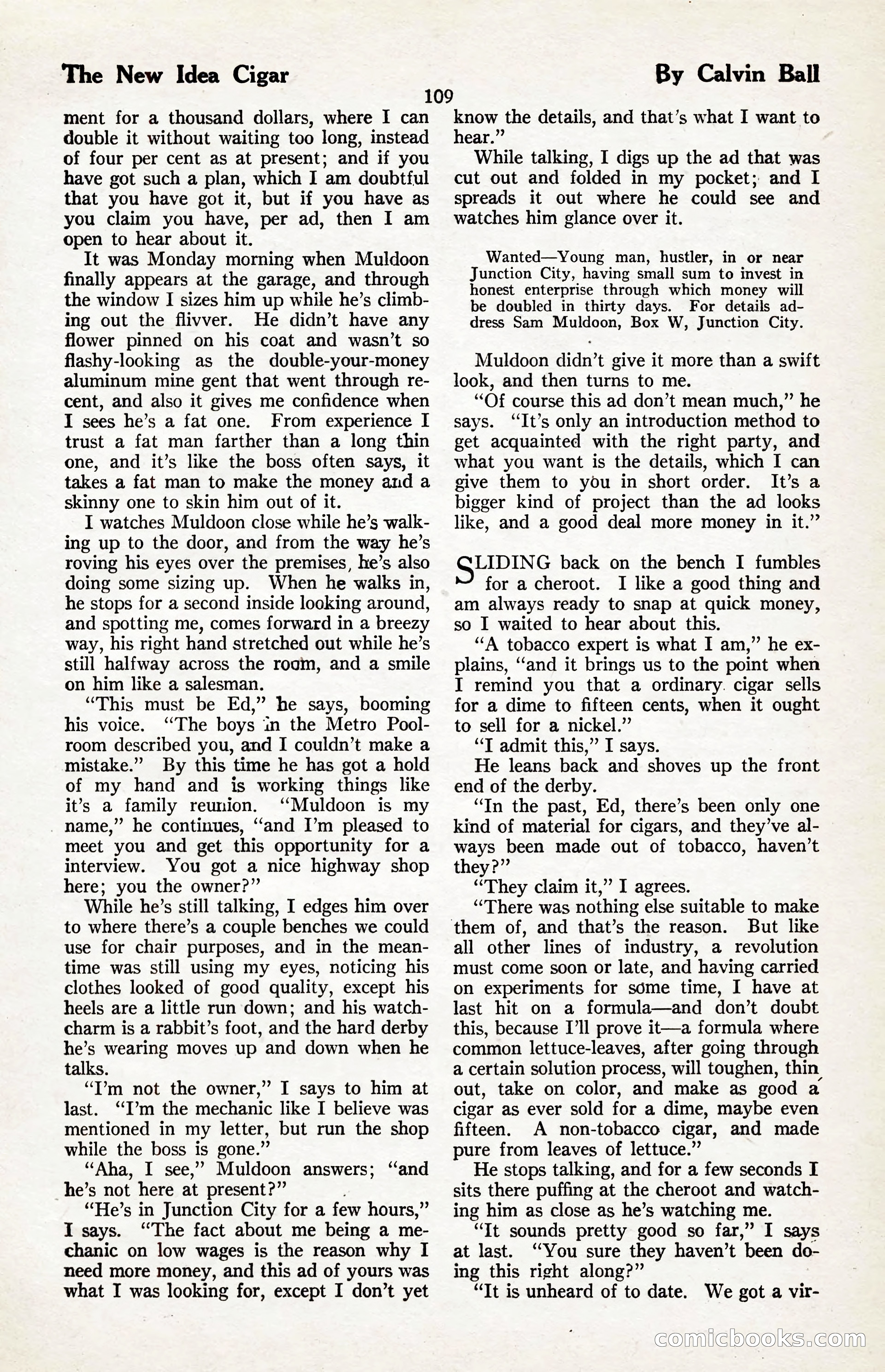 The Illustrated Blue Book Magazine, January 1927 — page 111 of 208