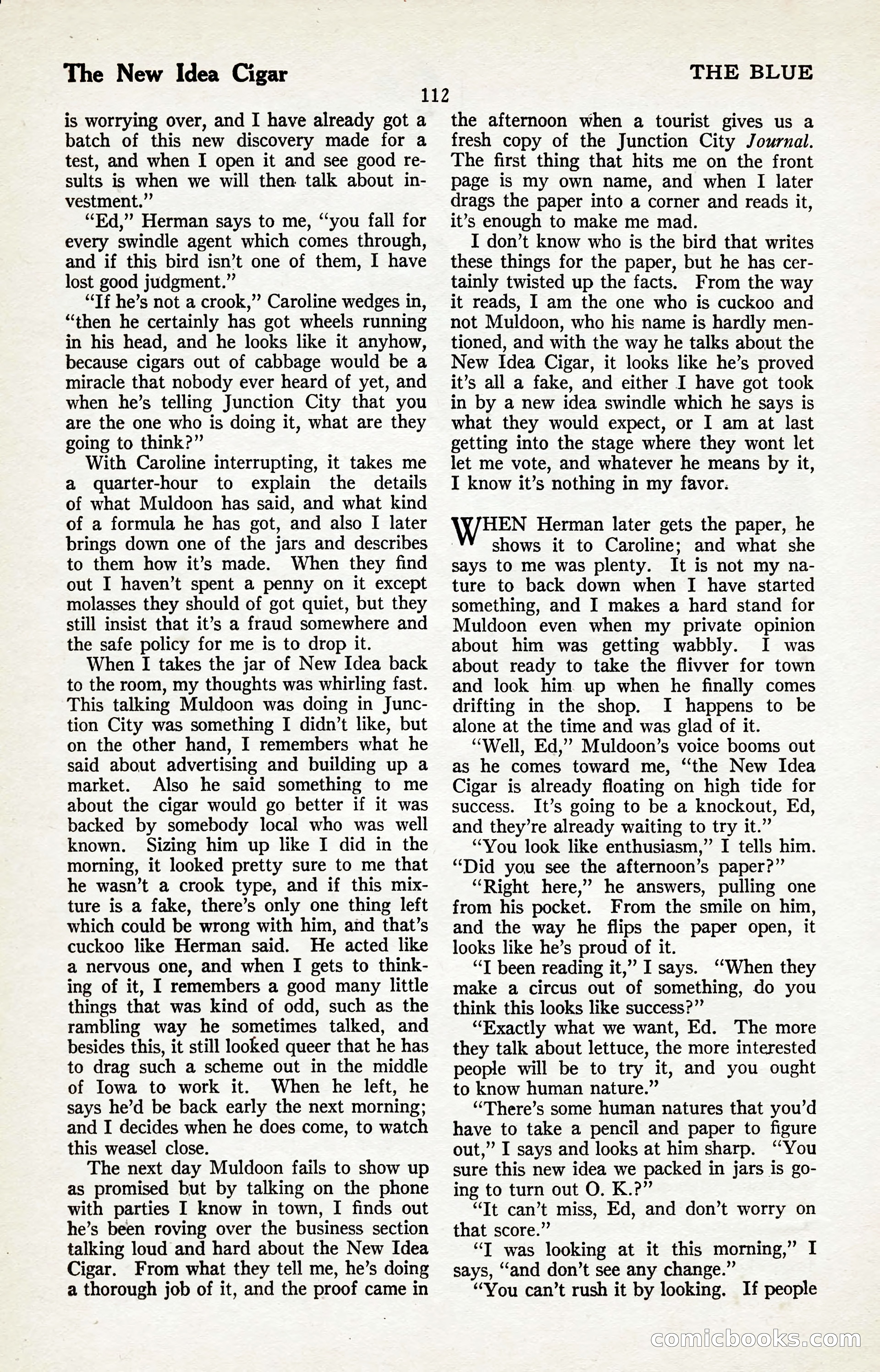 The Illustrated Blue Book Magazine, January 1927 — page 114 of 208