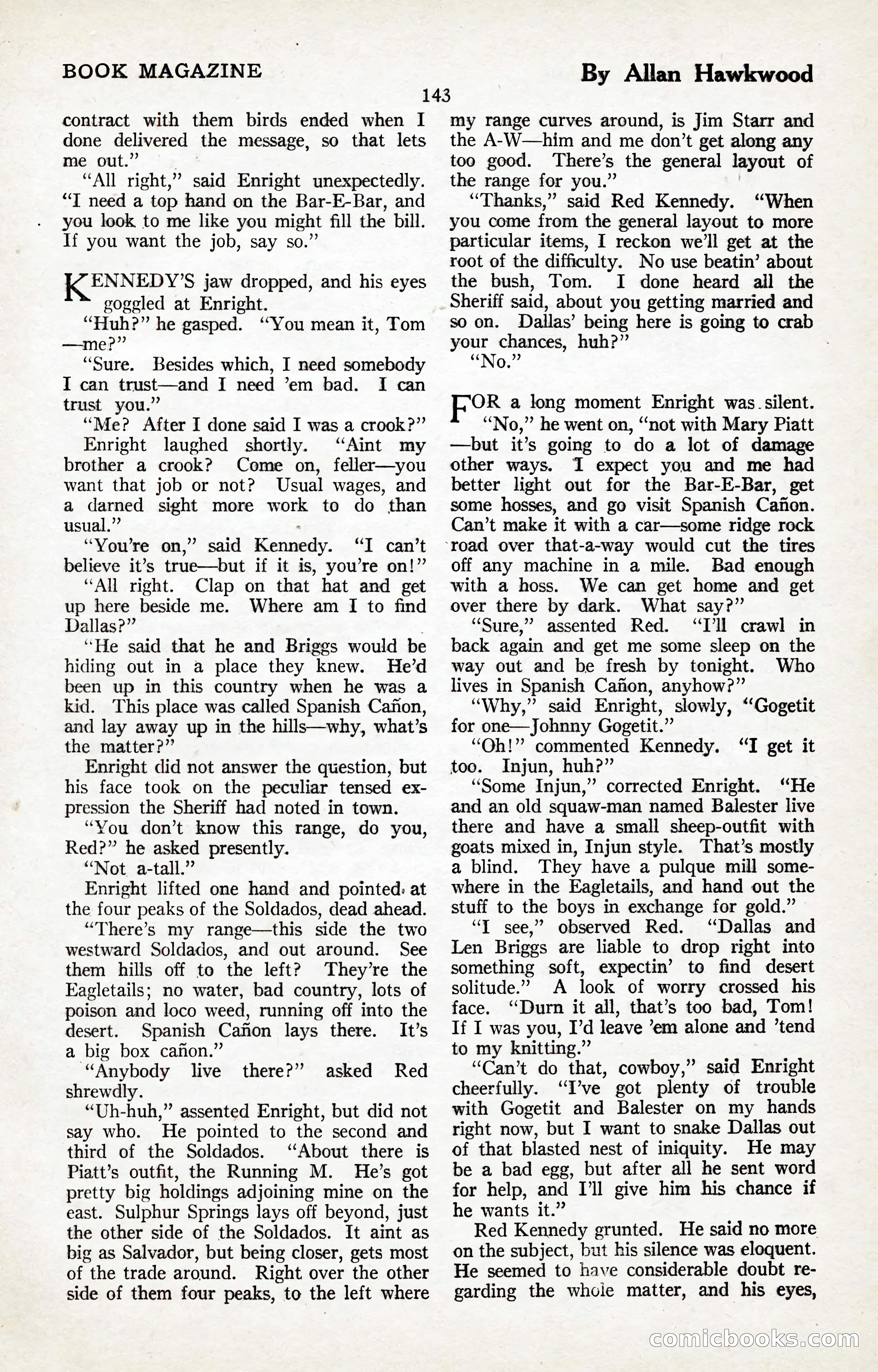 The Illustrated Blue Book Magazine, January 1927 — page 145 of 208