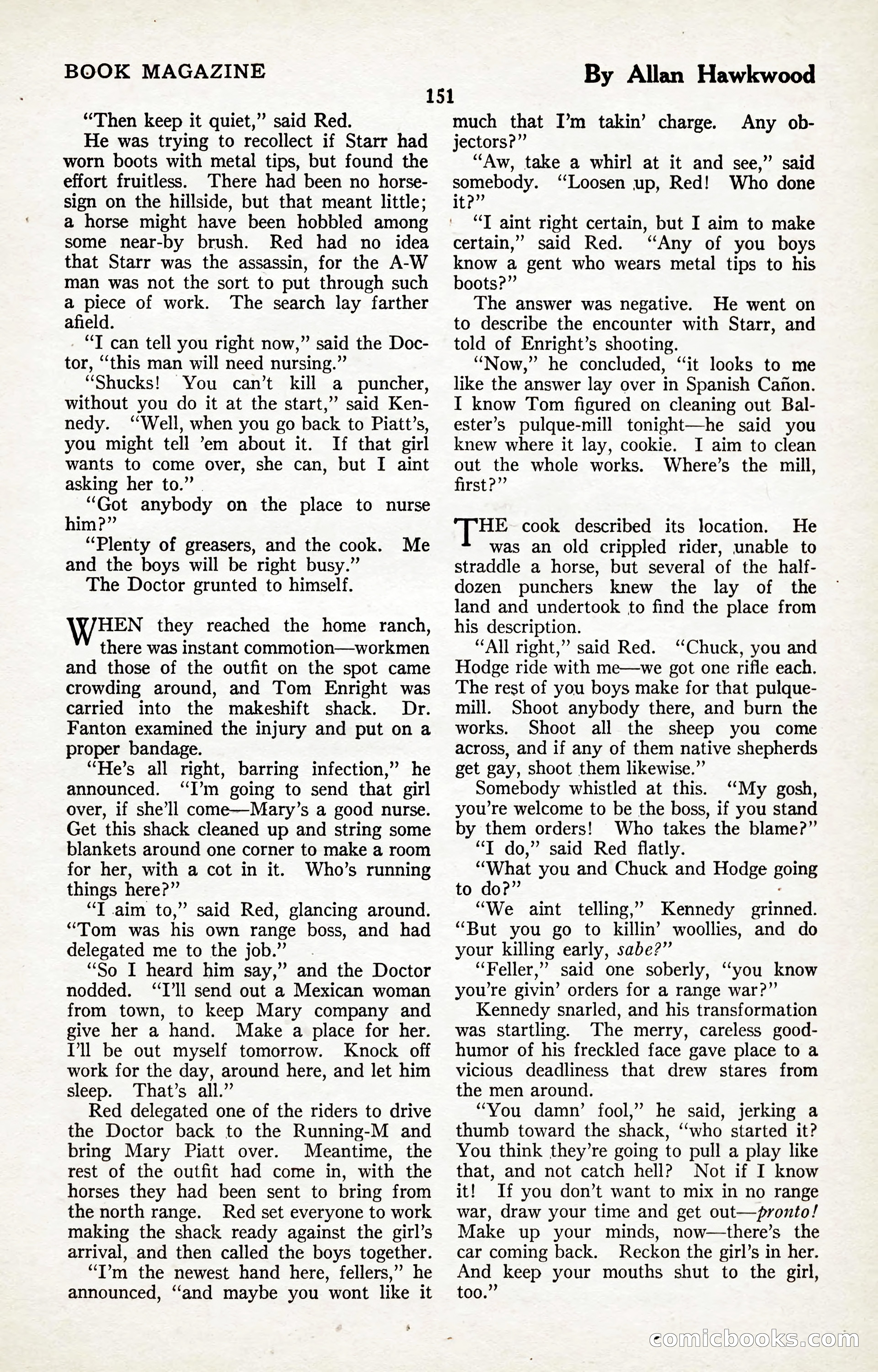 The Illustrated Blue Book Magazine, January 1927 — page 153 of 208