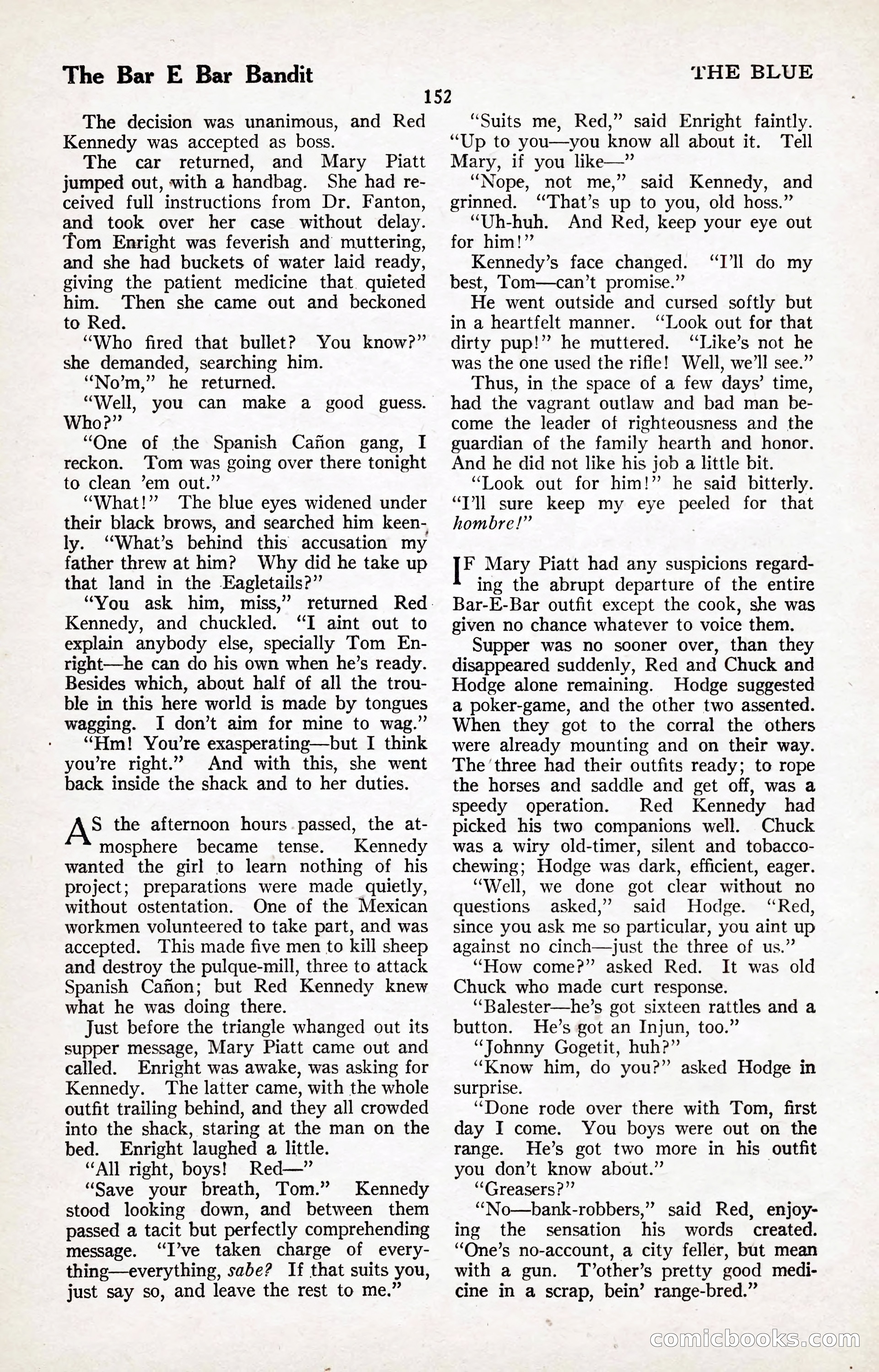 The Illustrated Blue Book Magazine, January 1927 — page 154 of 208