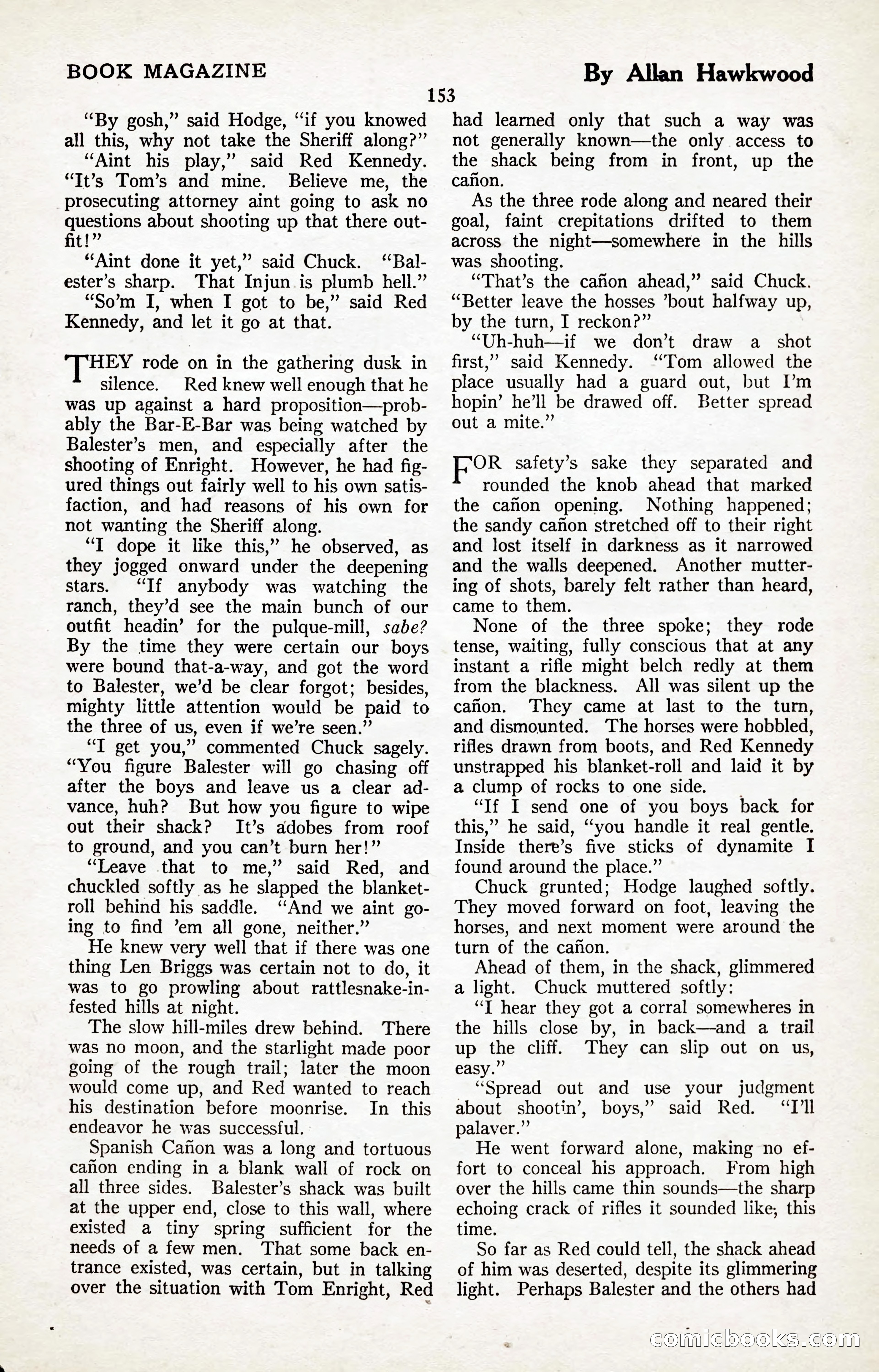 The Illustrated Blue Book Magazine, January 1927 — page 155 of 208