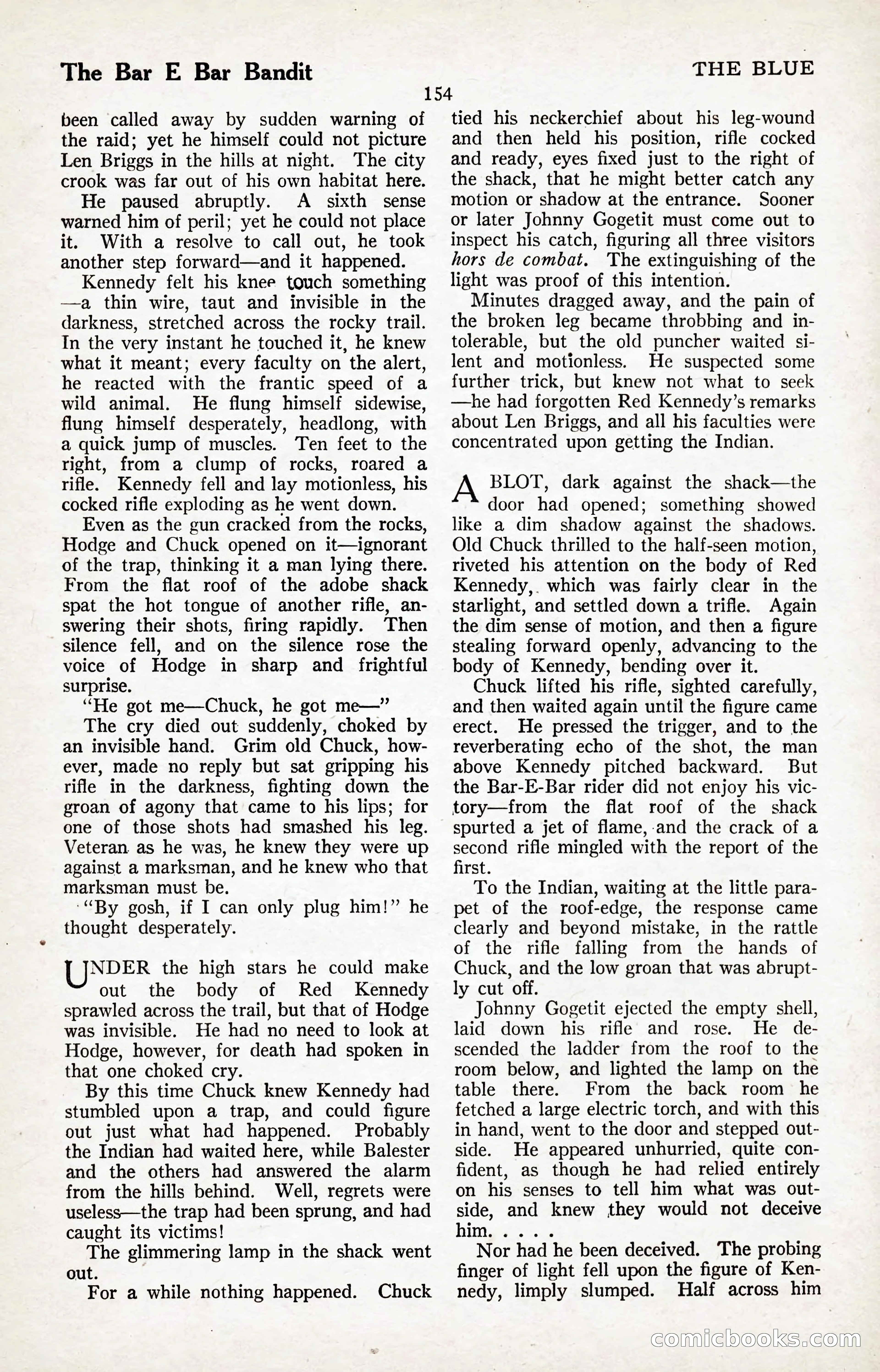 The Illustrated Blue Book Magazine, January 1927 — page 156 of 208