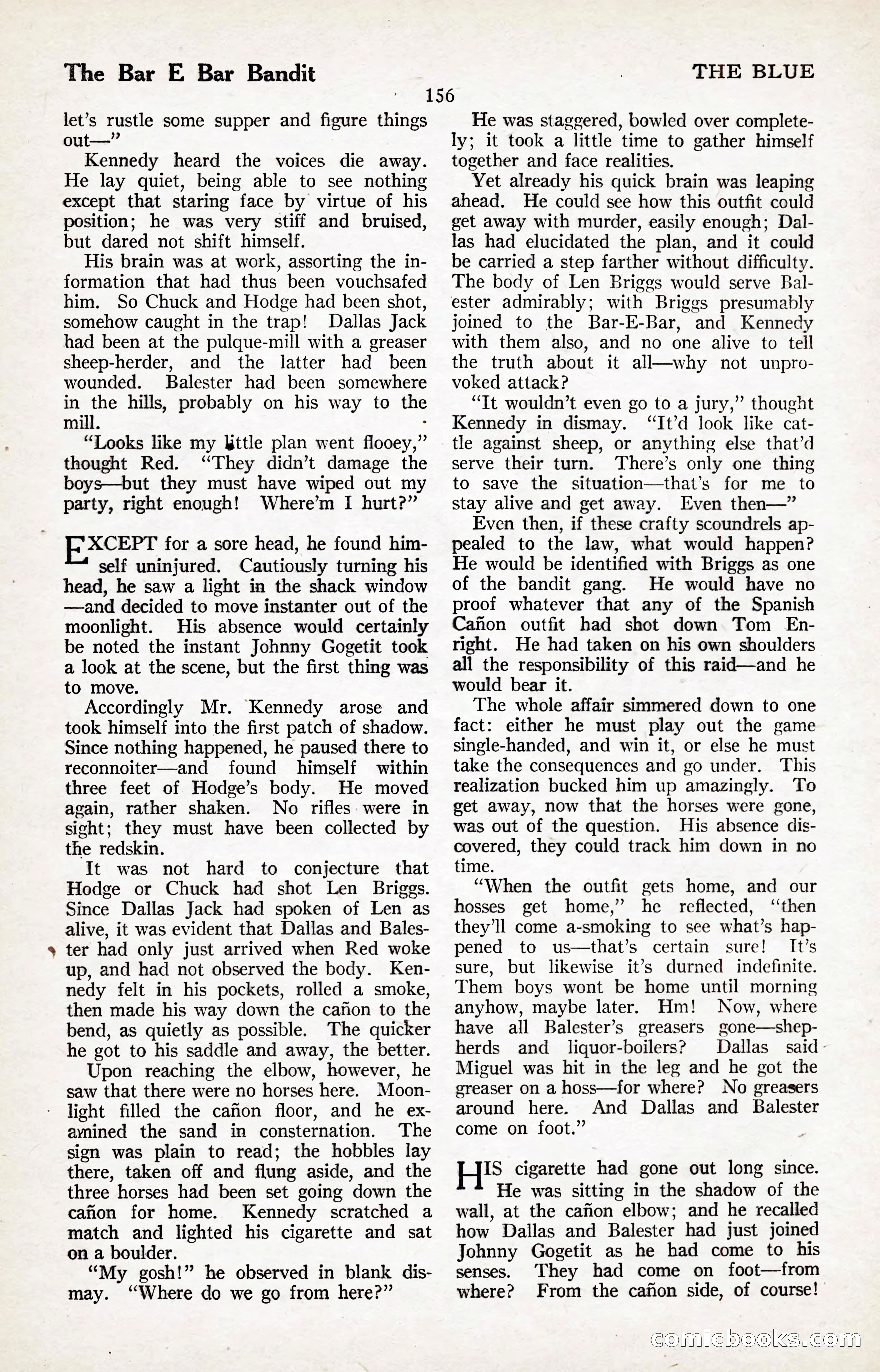 The Illustrated Blue Book Magazine, January 1927 — page 158 of 208