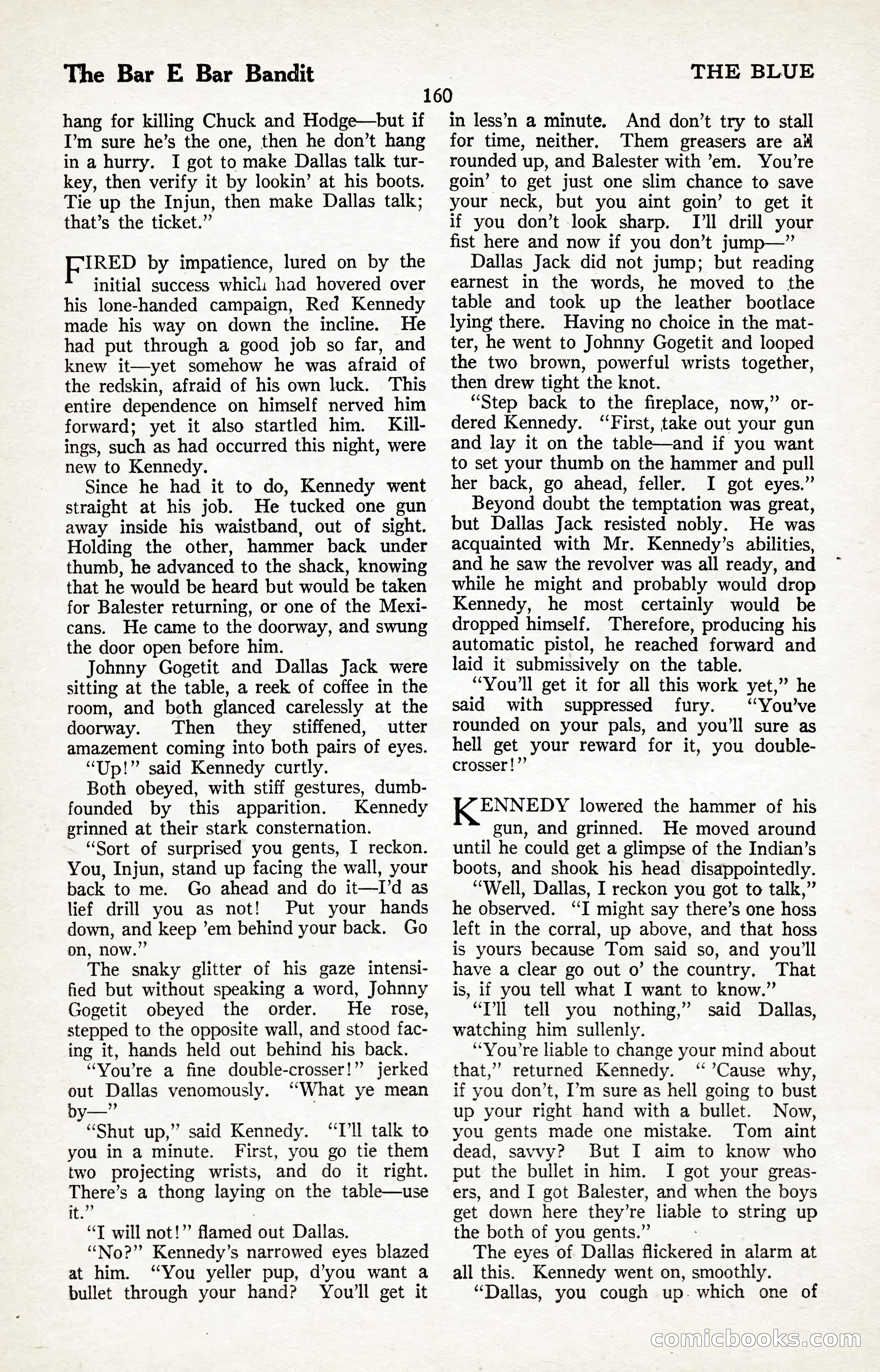 The Illustrated Blue Book Magazine, January 1927 — page 162 of 208