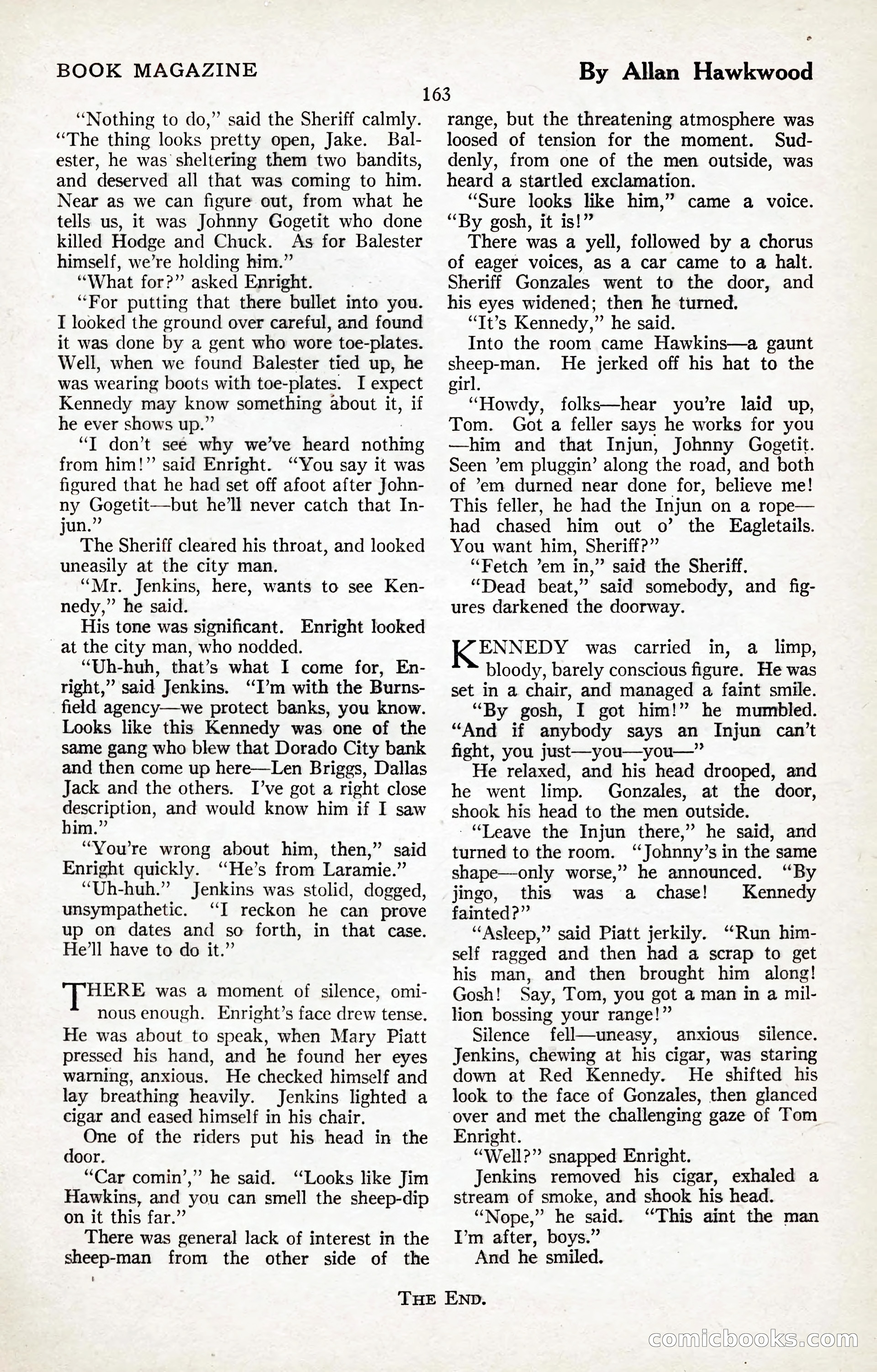 The Illustrated Blue Book Magazine, January 1927 — page 165 of 208