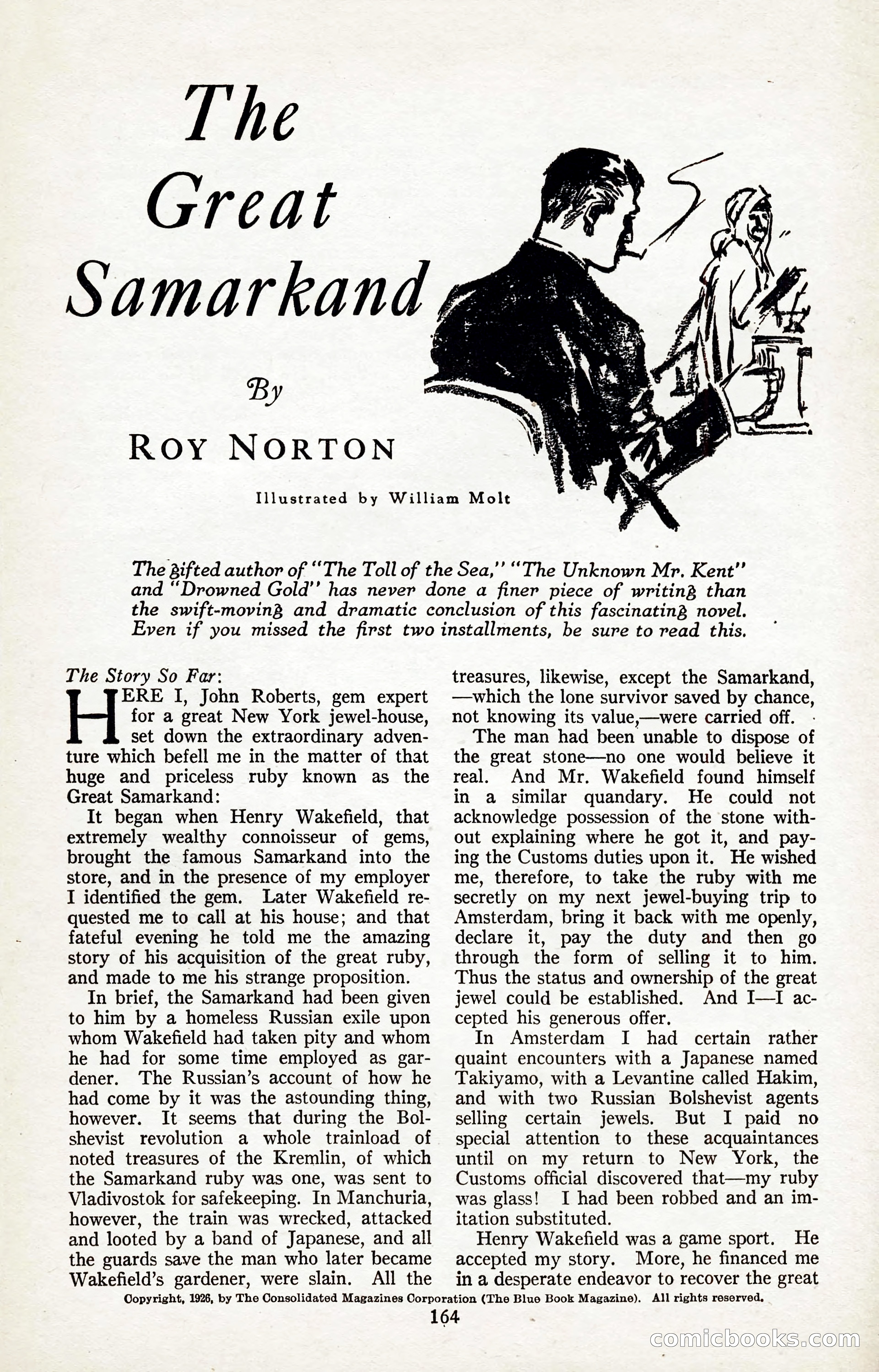The Illustrated Blue Book Magazine, January 1927 — page 166 of 208
