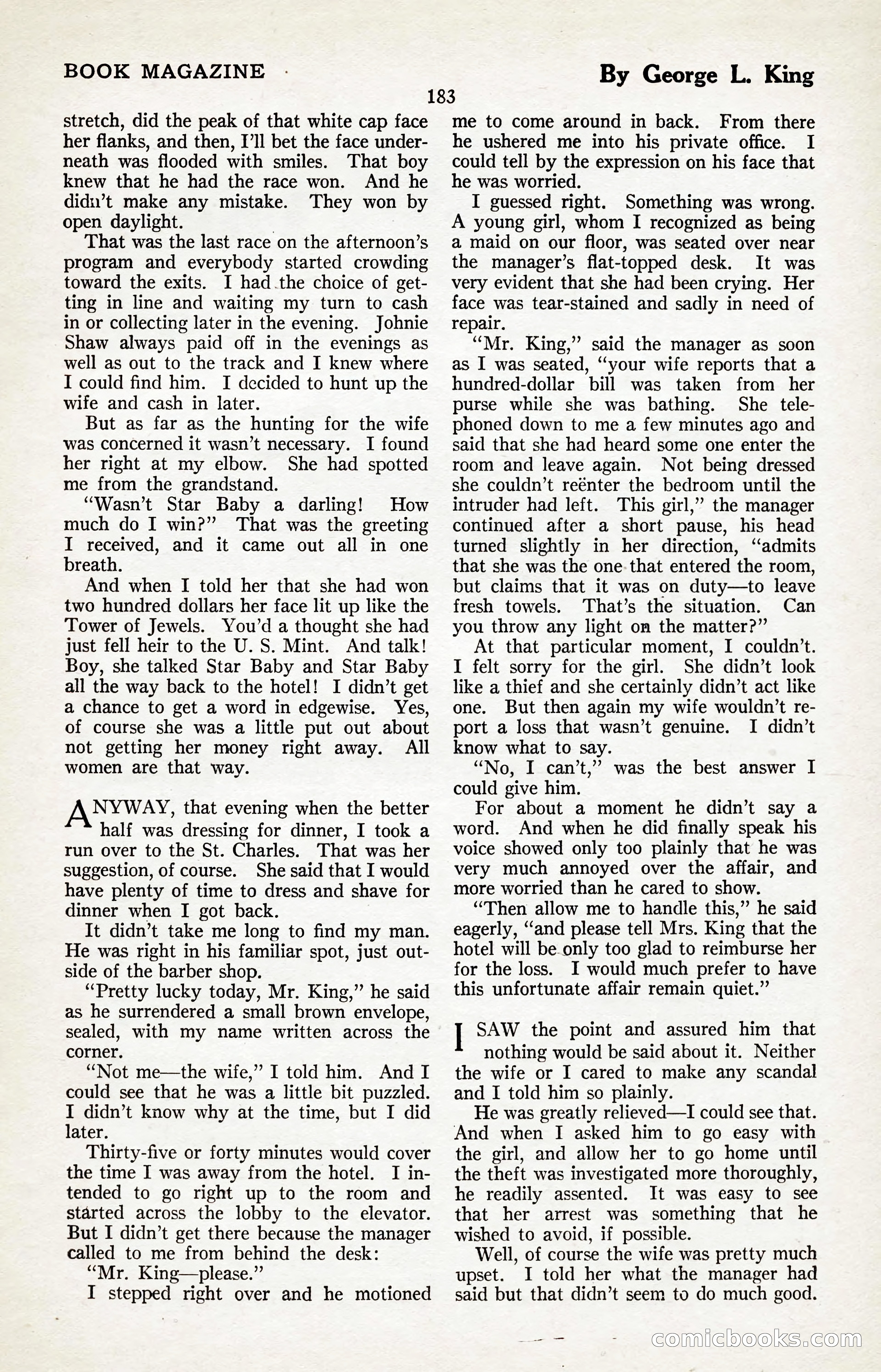 The Illustrated Blue Book Magazine, January 1927 — page 185 of 208