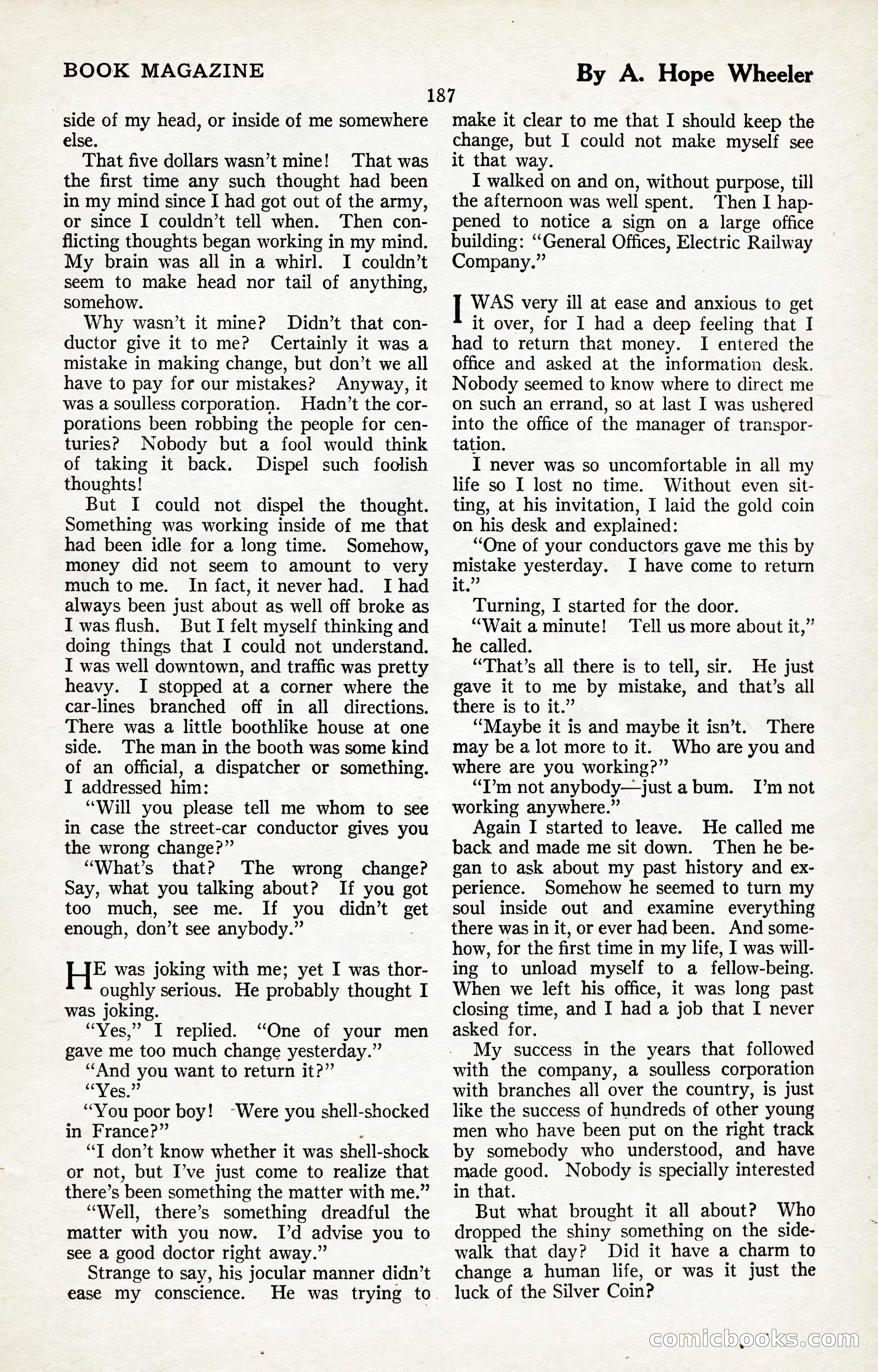 The Illustrated Blue Book Magazine, January 1927 — page 189 of 208