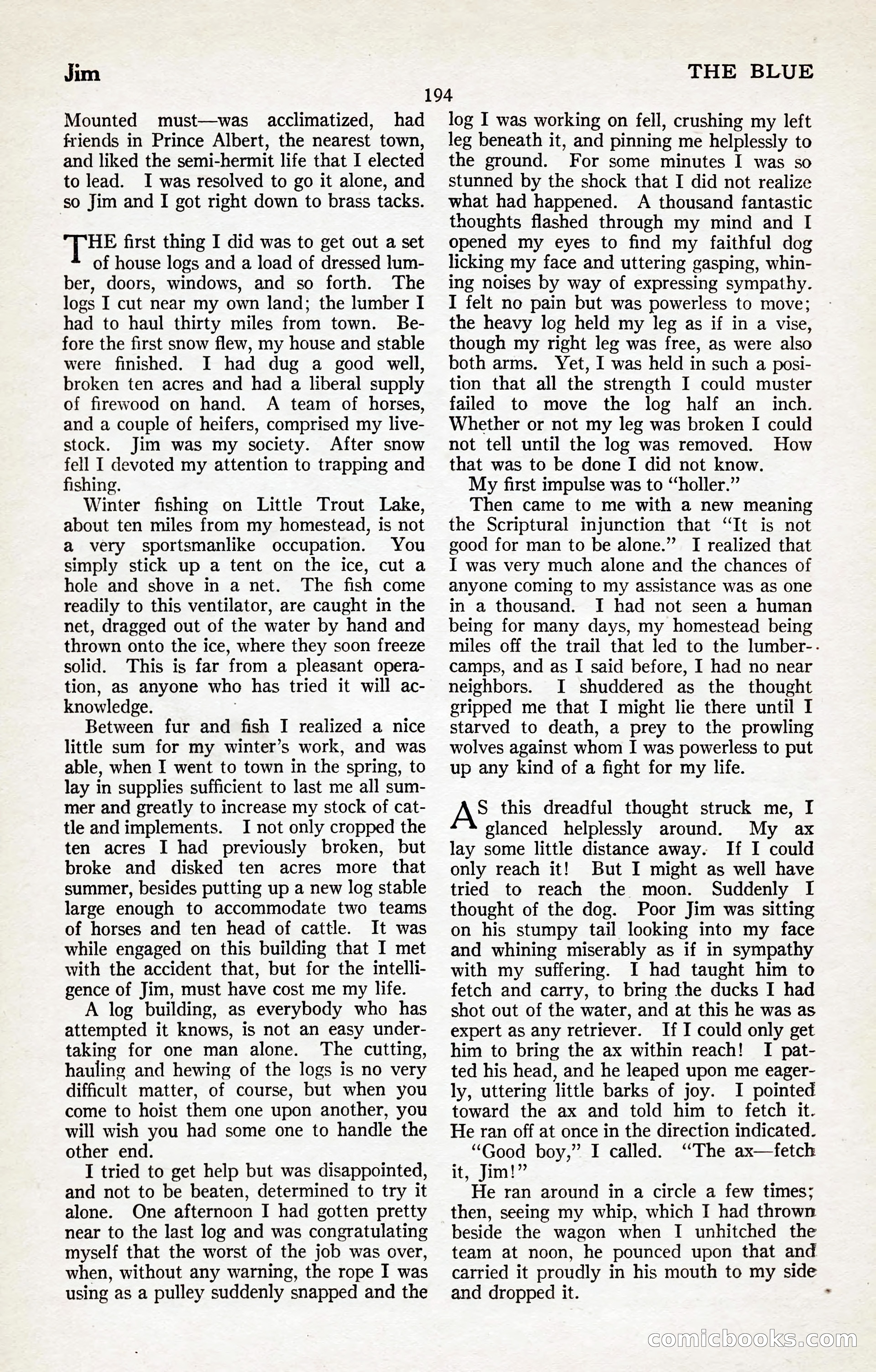 The Illustrated Blue Book Magazine, January 1927 — page 196 of 208