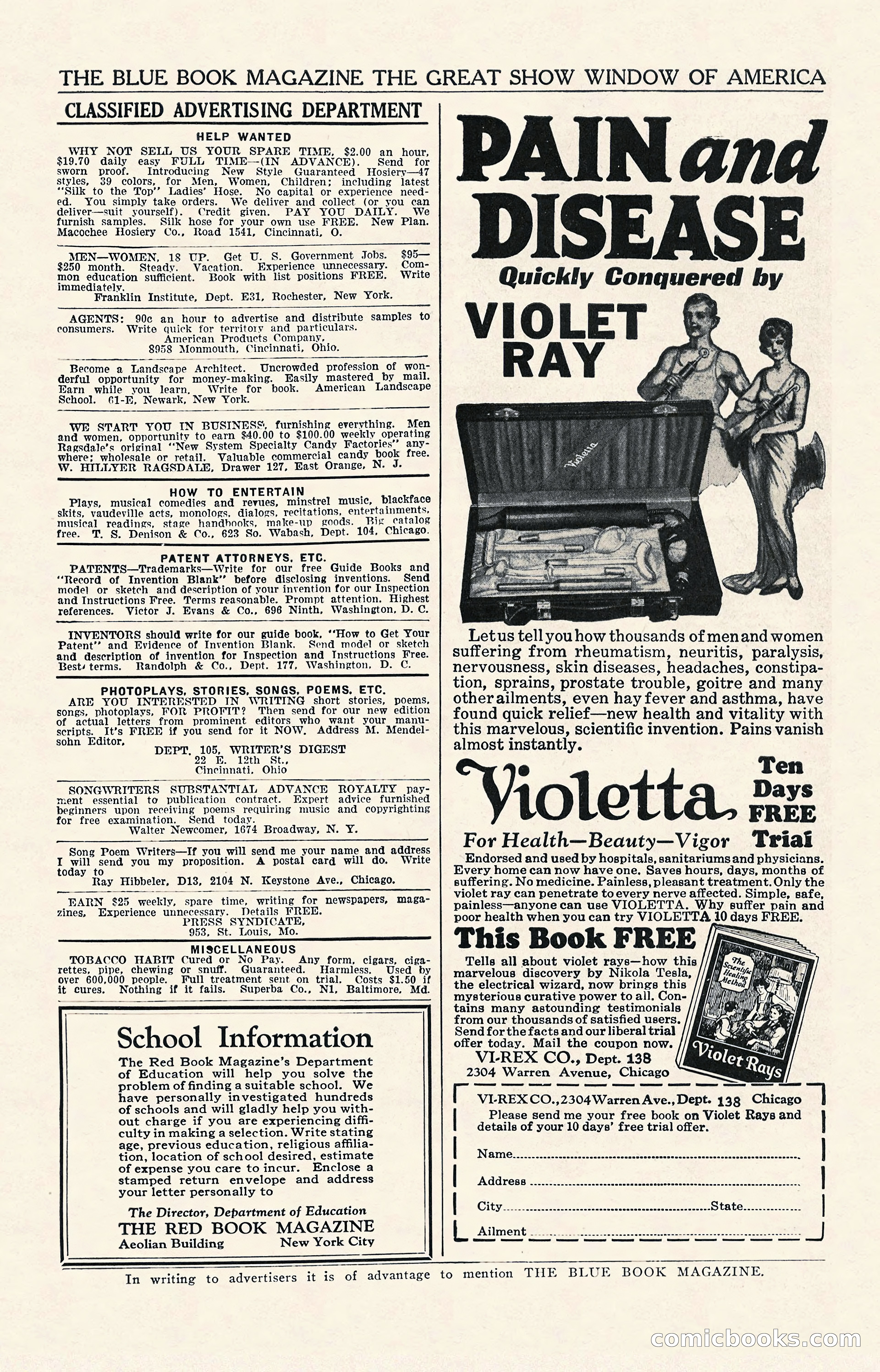 The Illustrated Blue Book Magazine, January 1927 — page 201 of 208