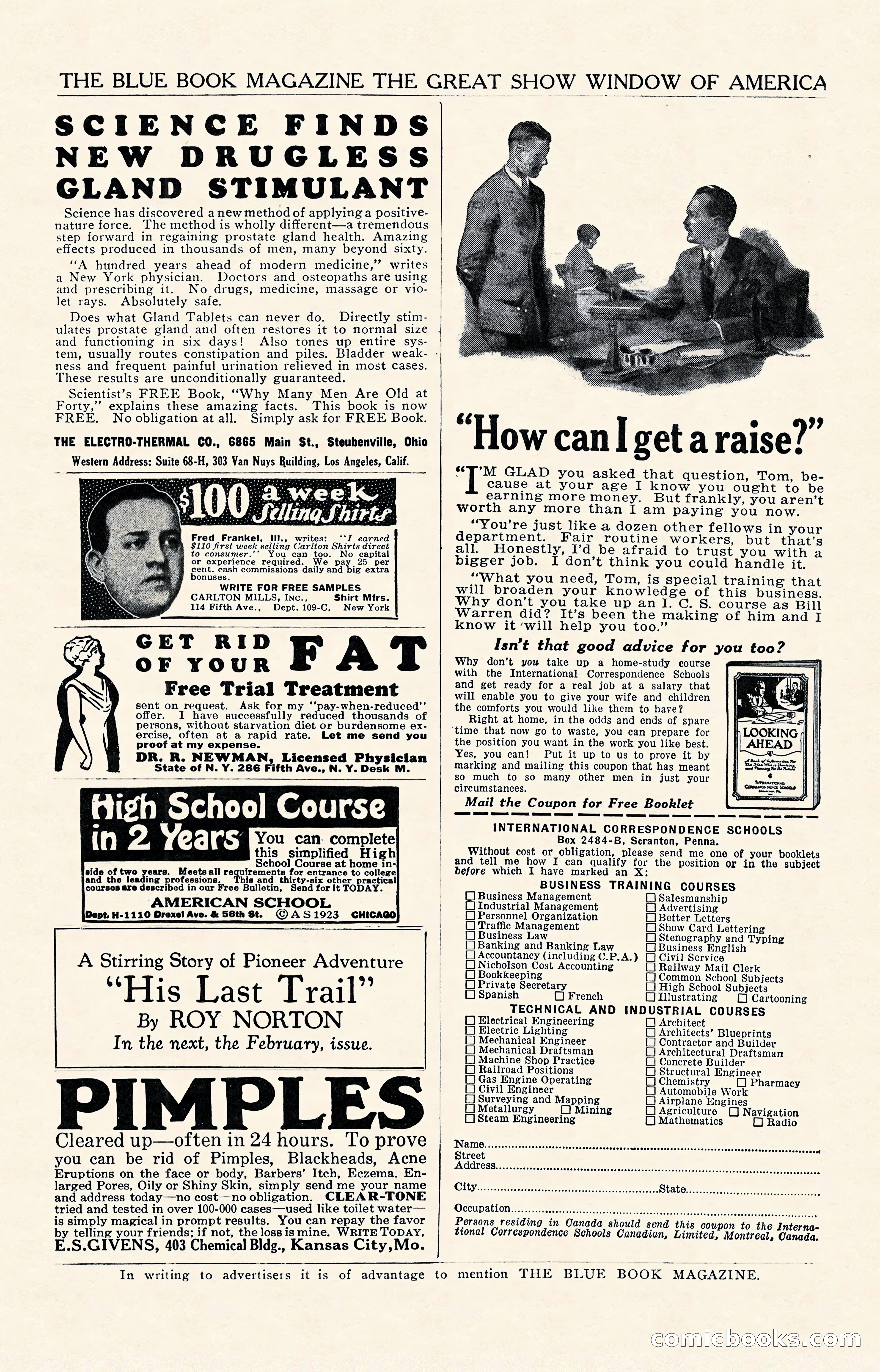 The Illustrated Blue Book Magazine, January 1927 — page 203 of 208