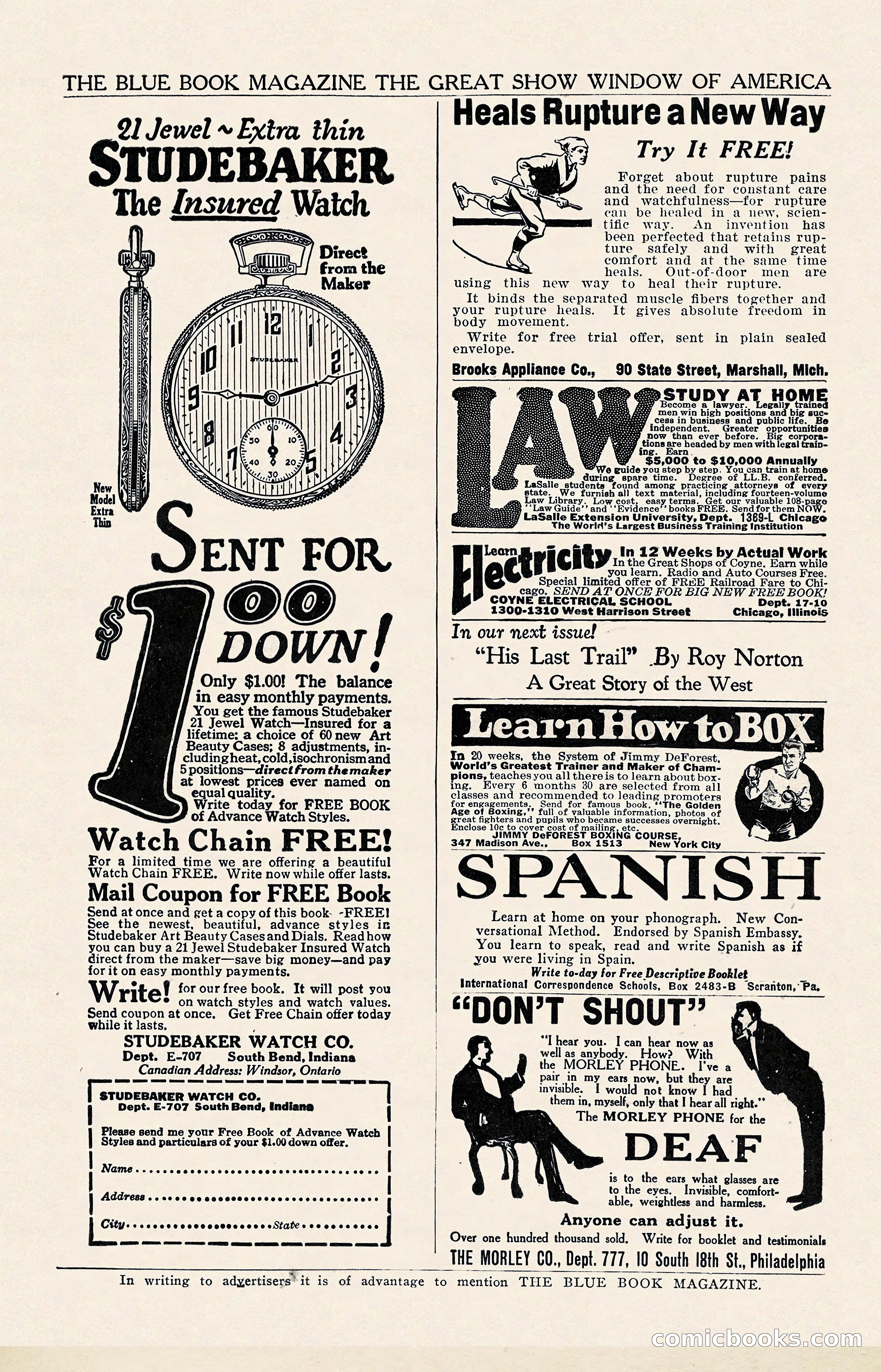The Illustrated Blue Book Magazine, January 1927 — page 206 of 208