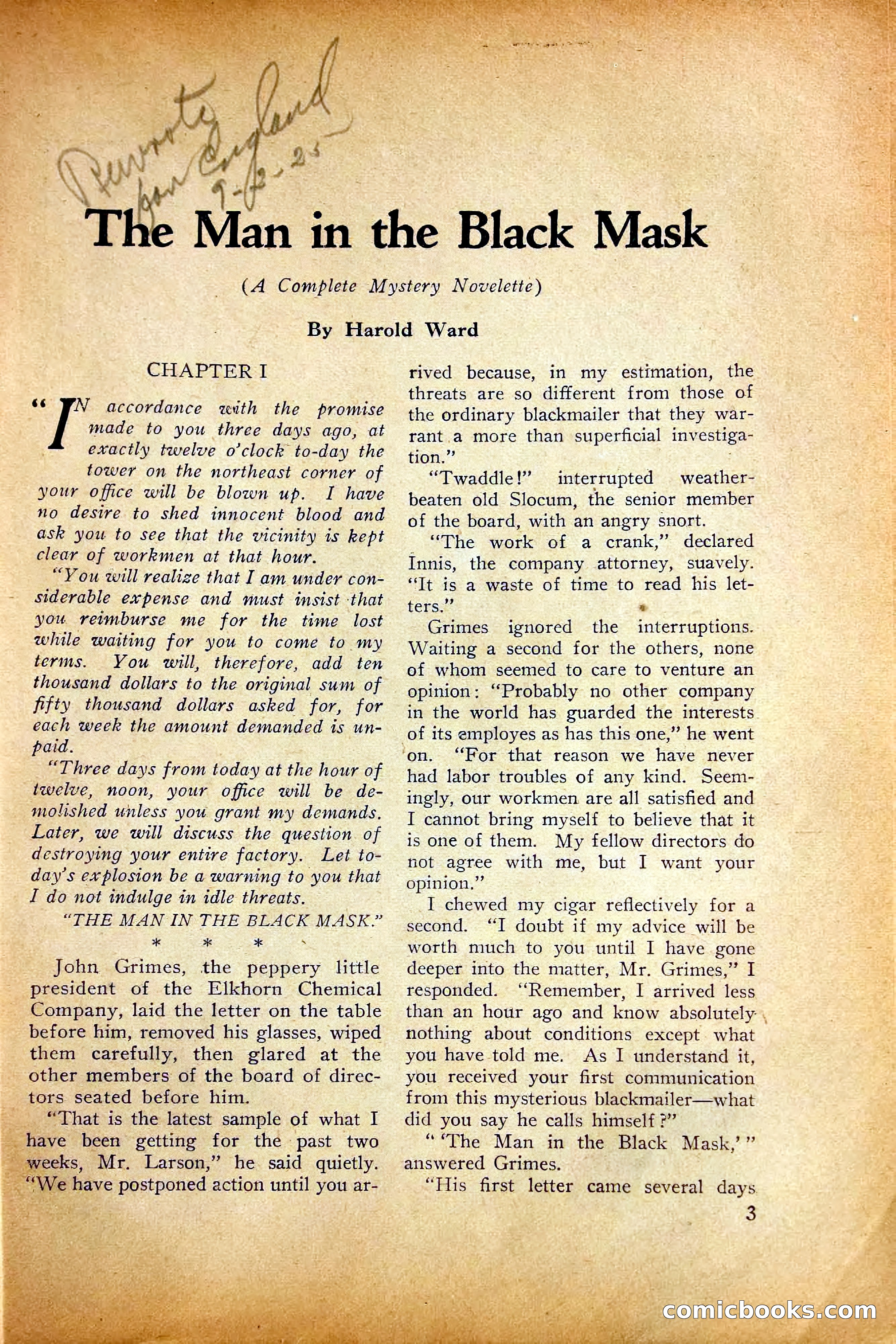 The Black Mask — page 5 of 136