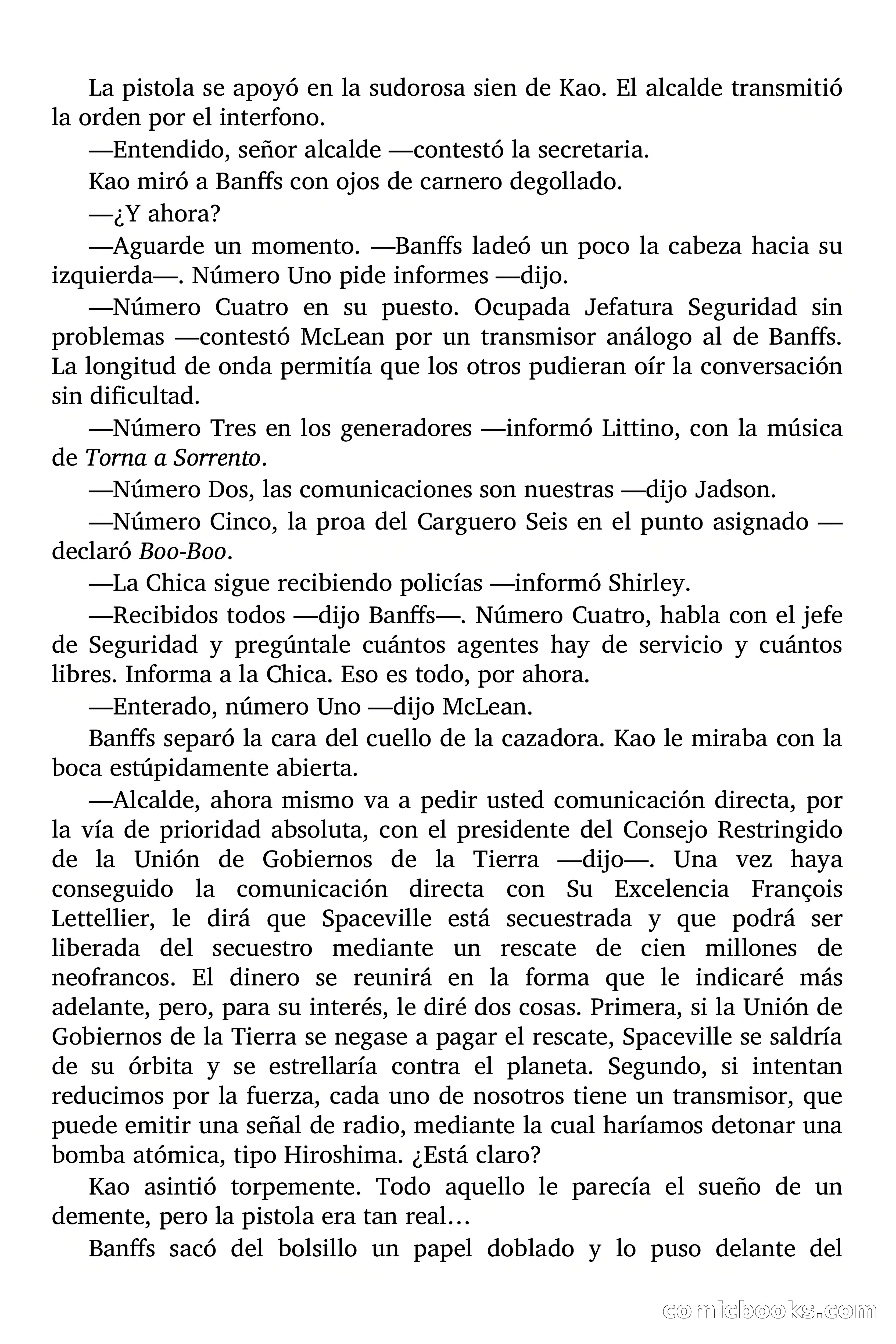 Secuestro de una ciudad espacial — page 18 of 82