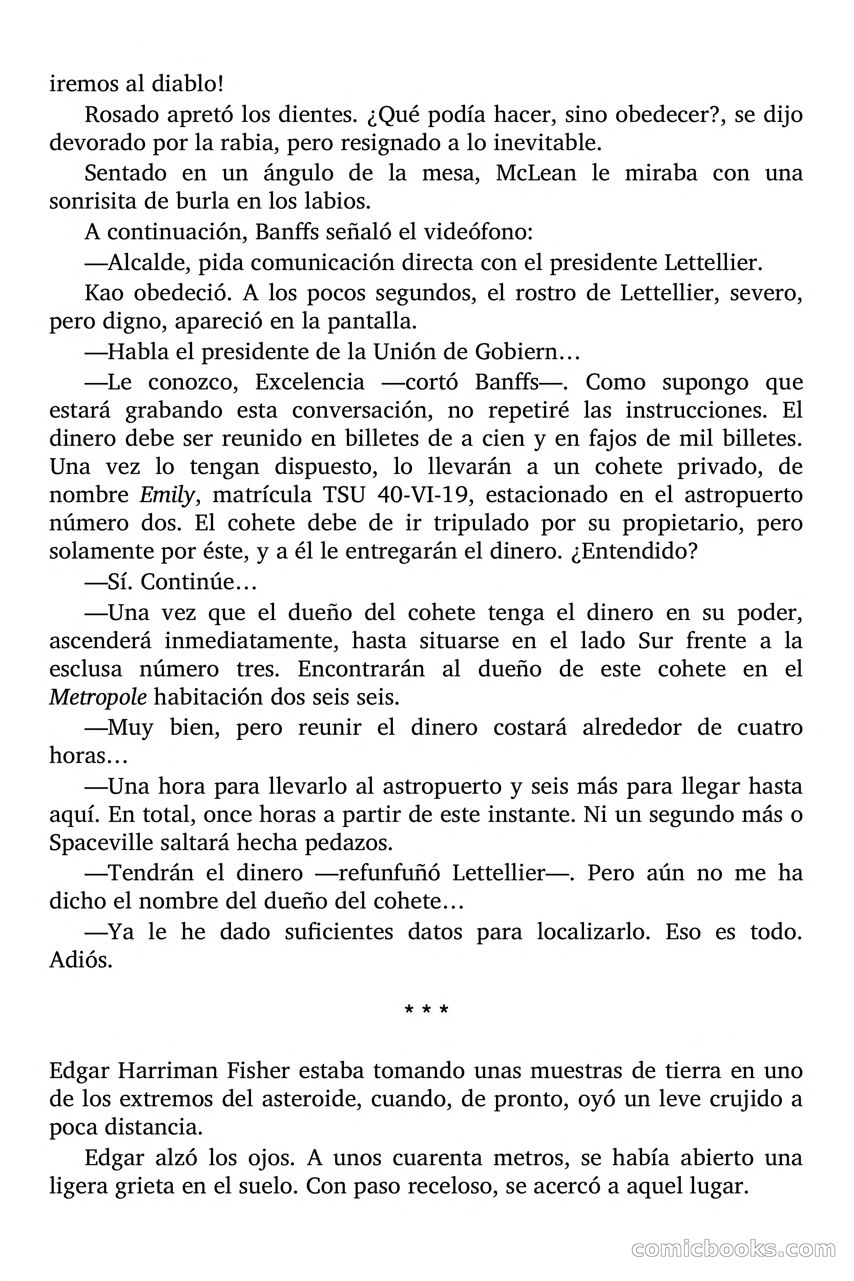 Secuestro de una ciudad espacial — page 36 of 82