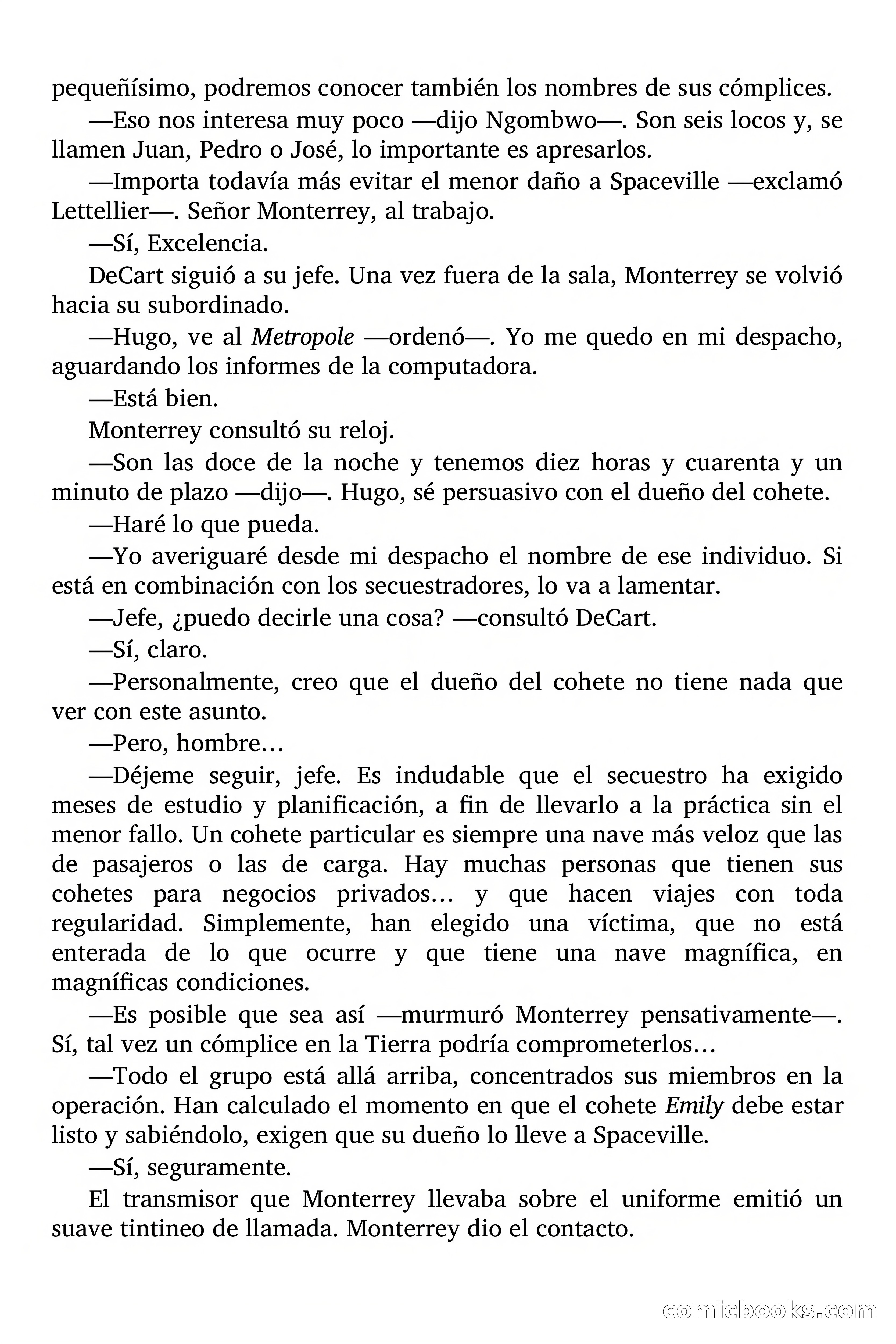 Secuestro de una ciudad espacial — page 40 of 82