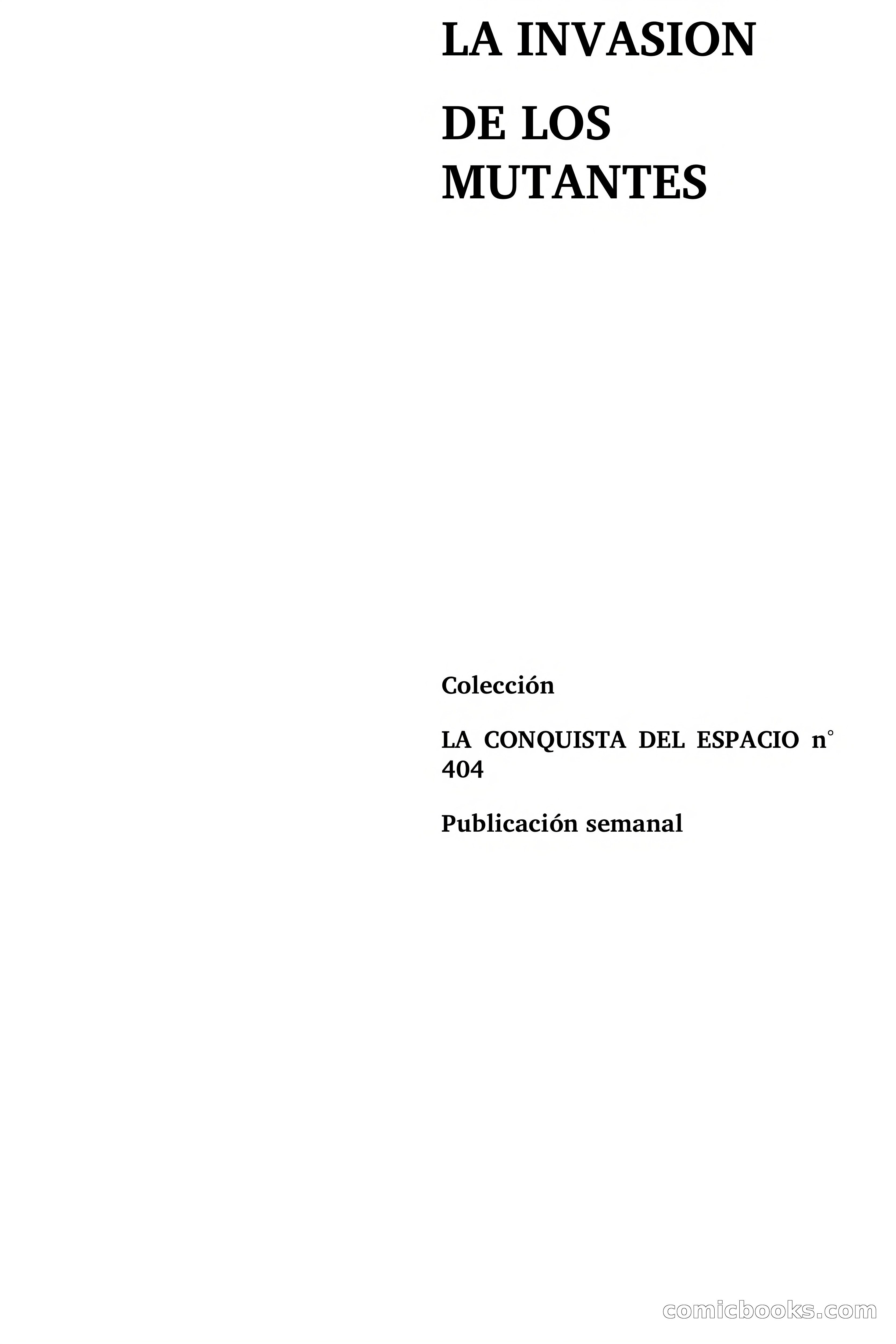 La invasión de los mutantes — page 8 of 115