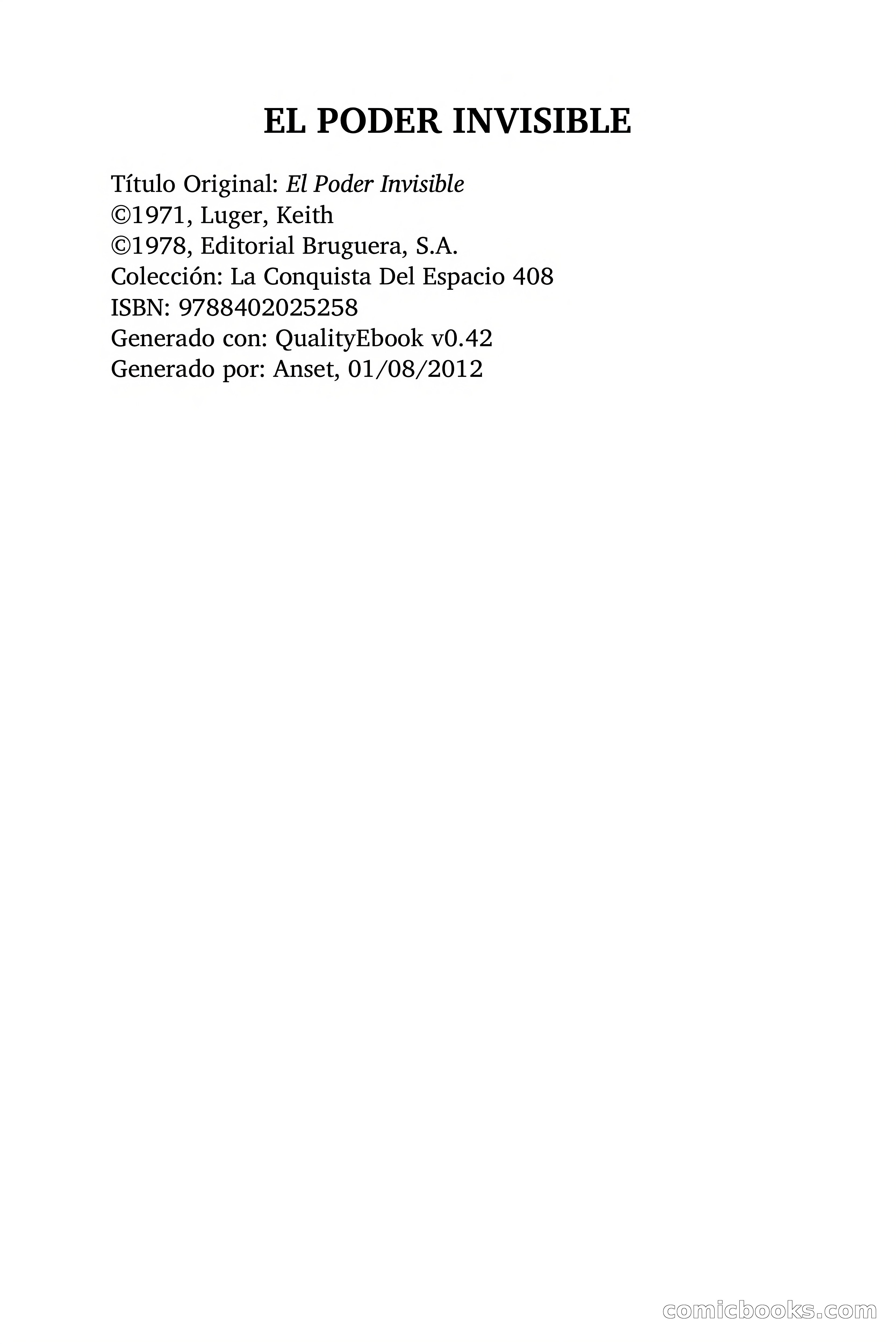 El Poder Invisible — page 2 of 80