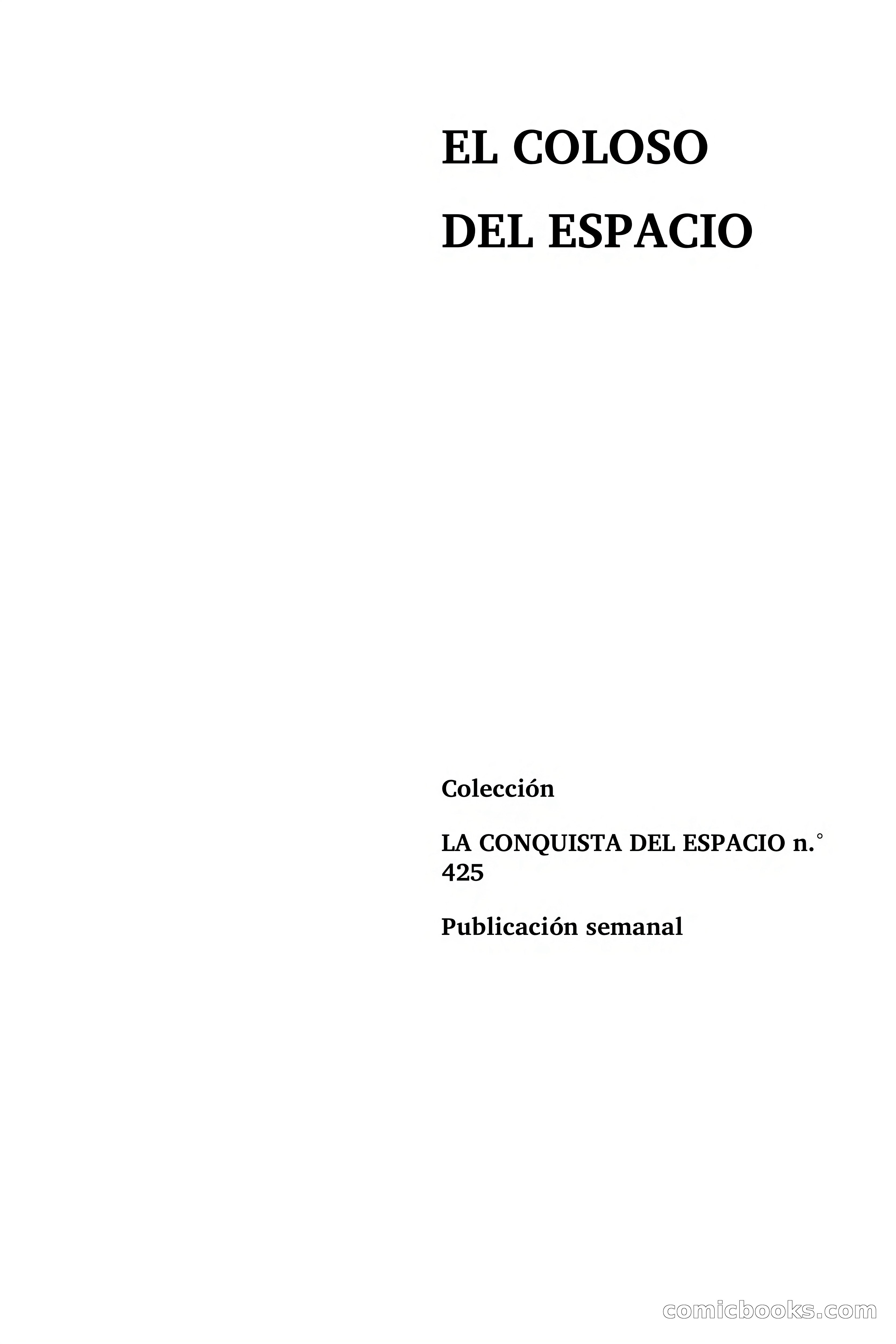 El coloso del espacio — page 4 of 111
