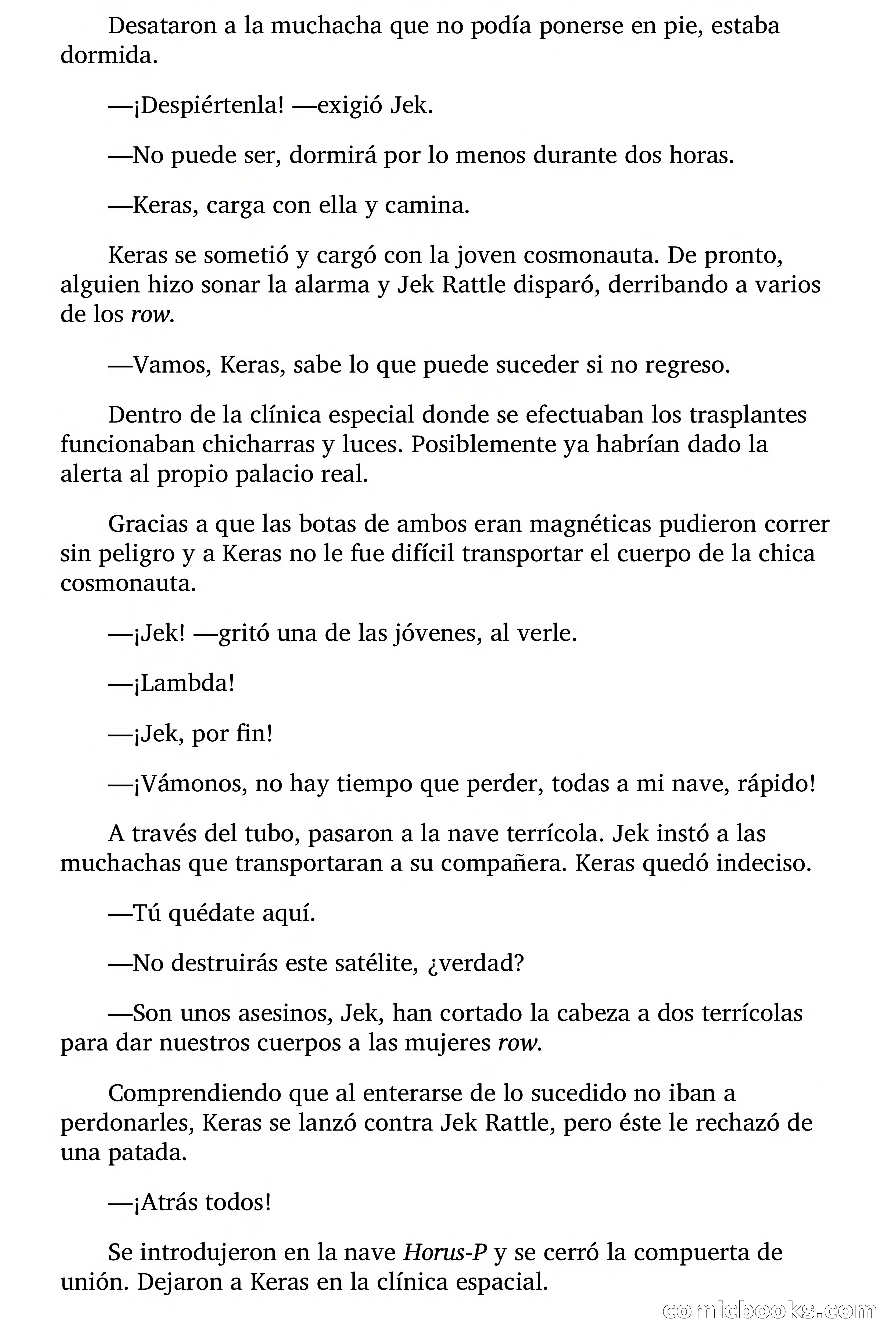 Pánico entre las raptadas — page 103 of 107