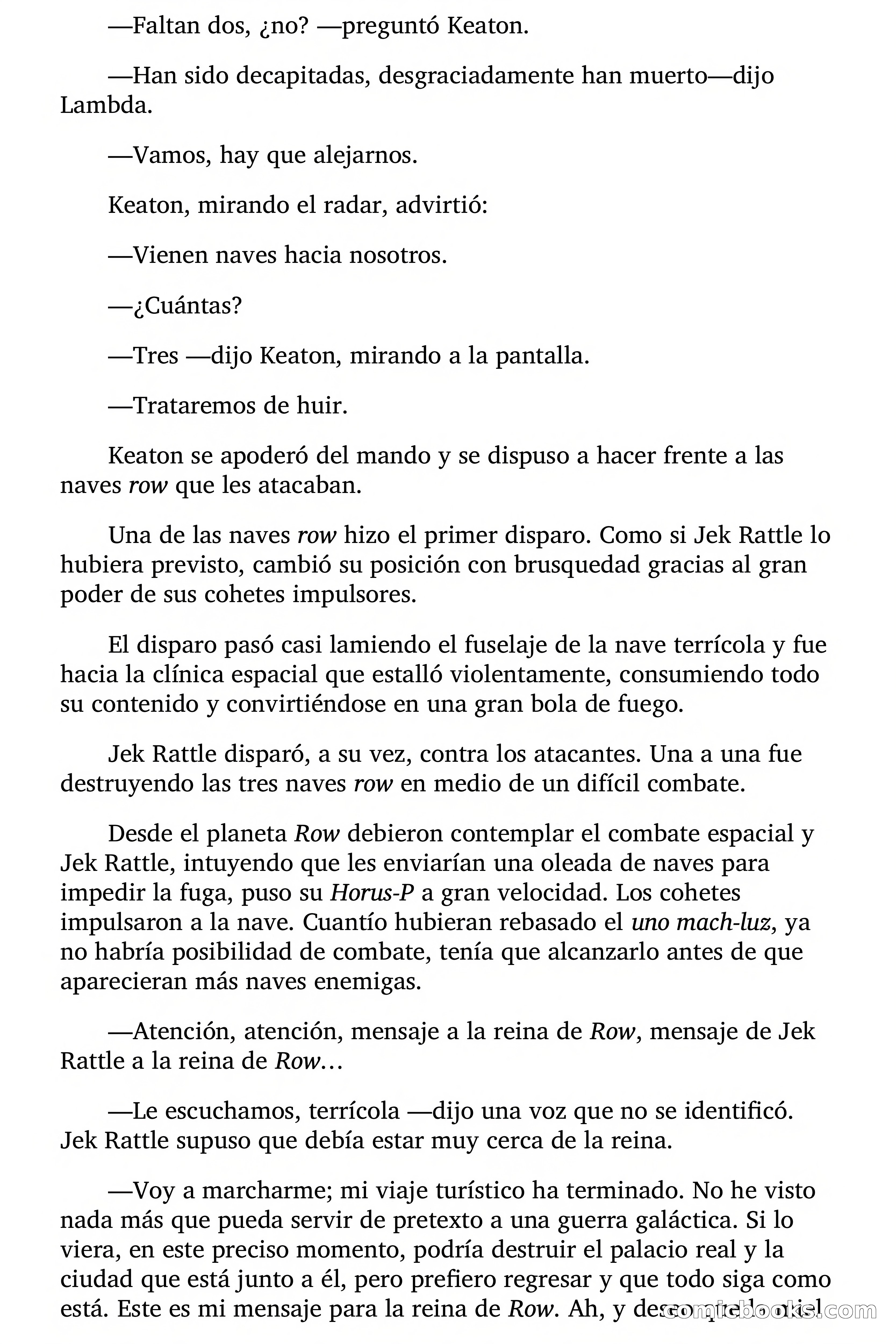 Pánico entre las raptadas — page 104 of 107